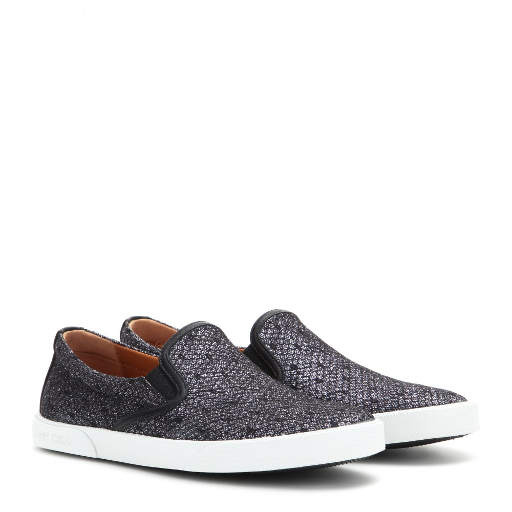jimmy choo slip on shoes