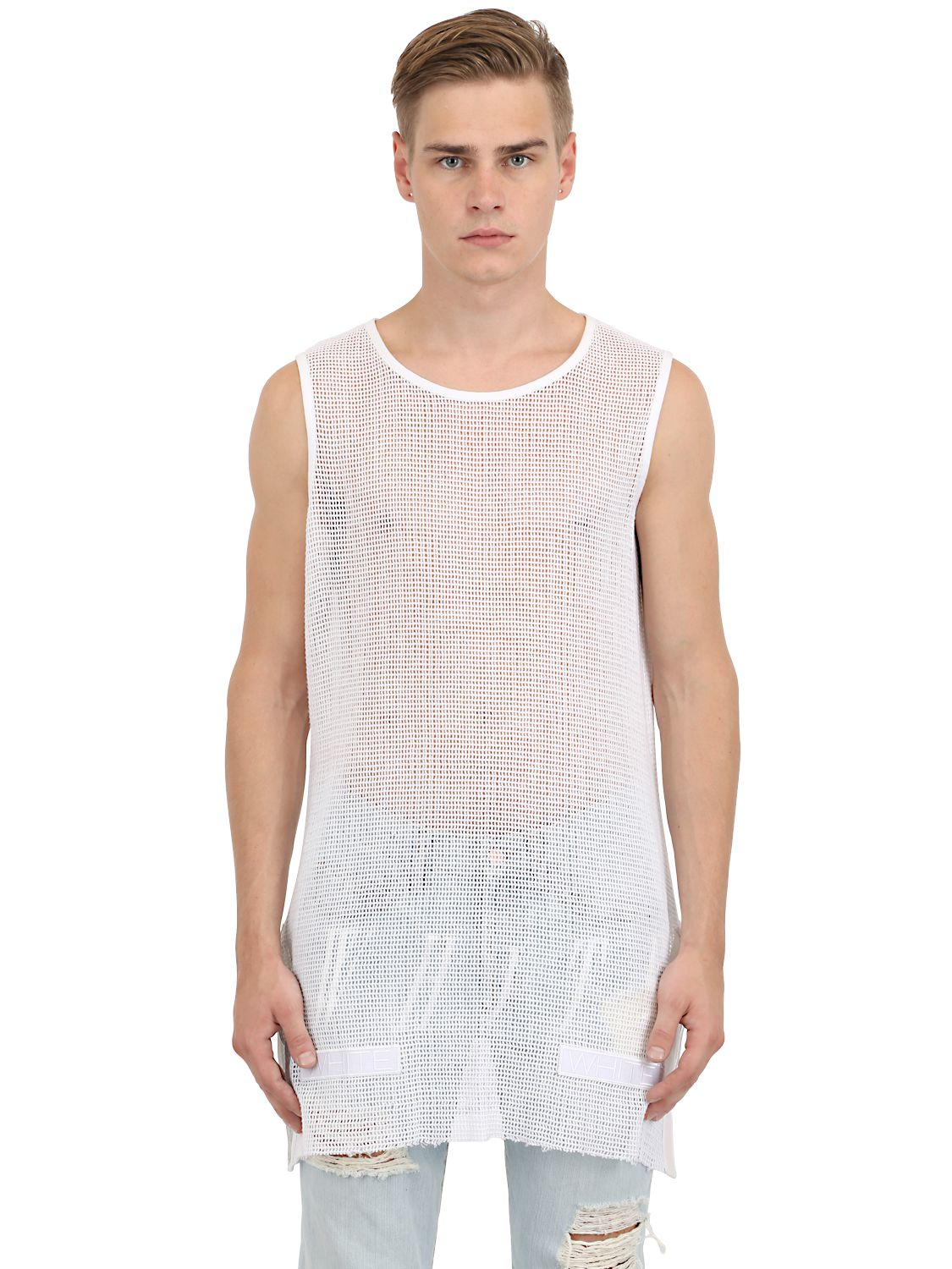 mens net tank top