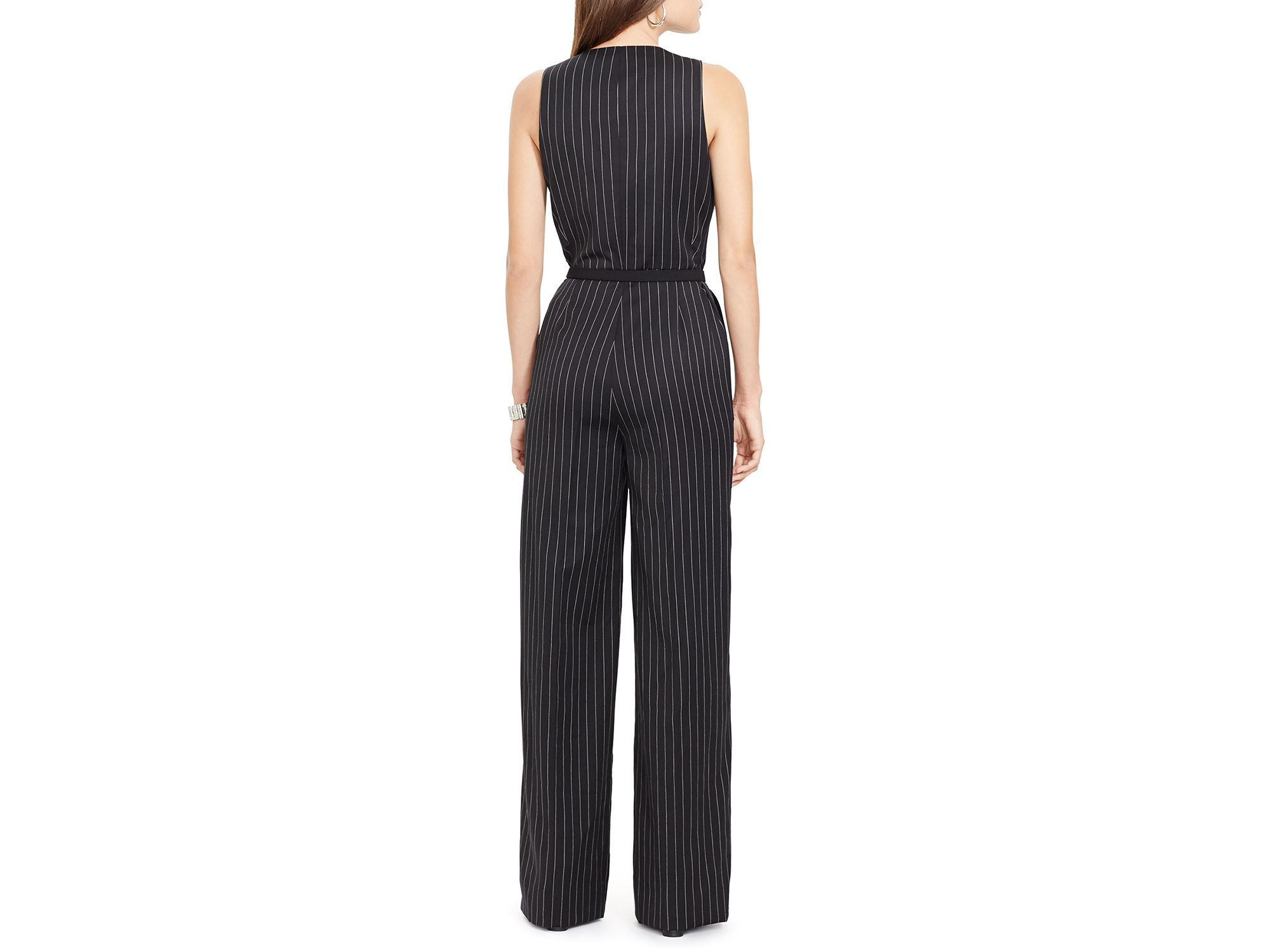 ralph lauren pinstripe jumpsuit