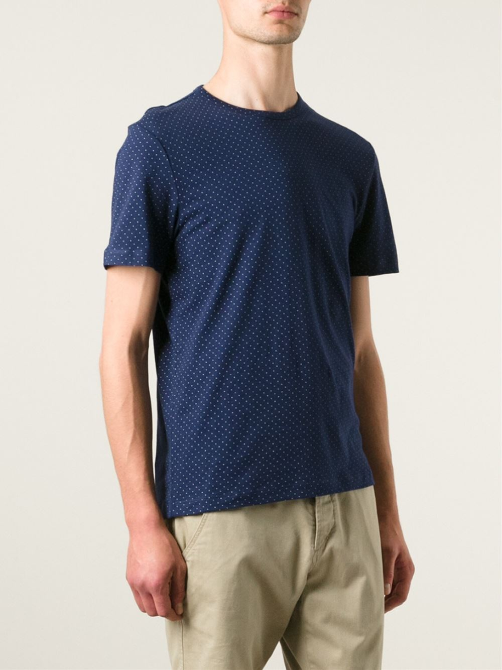 Lyst - Michael Kors Polka Dot T-Shirt in Blue for Men