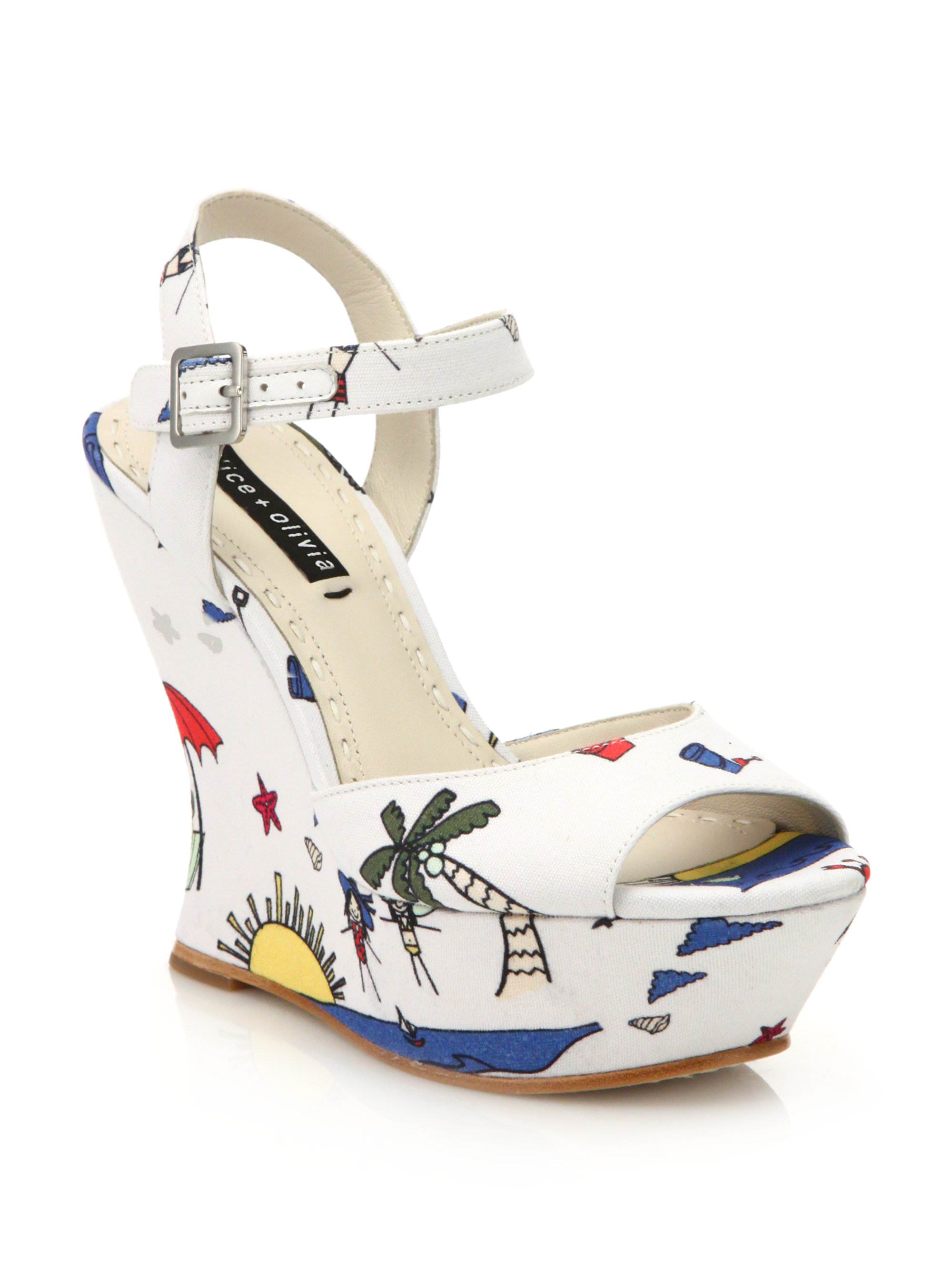 alice and olivia wedges