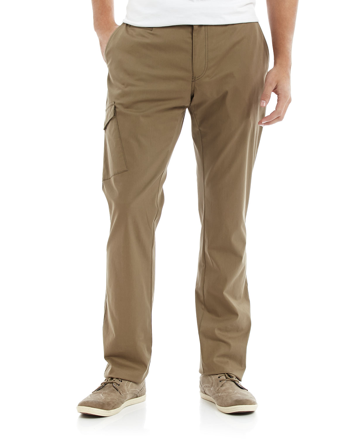 John varvatos Relaxed Flap-Pocket Pants in Brown for Men (CAPER) | Lyst