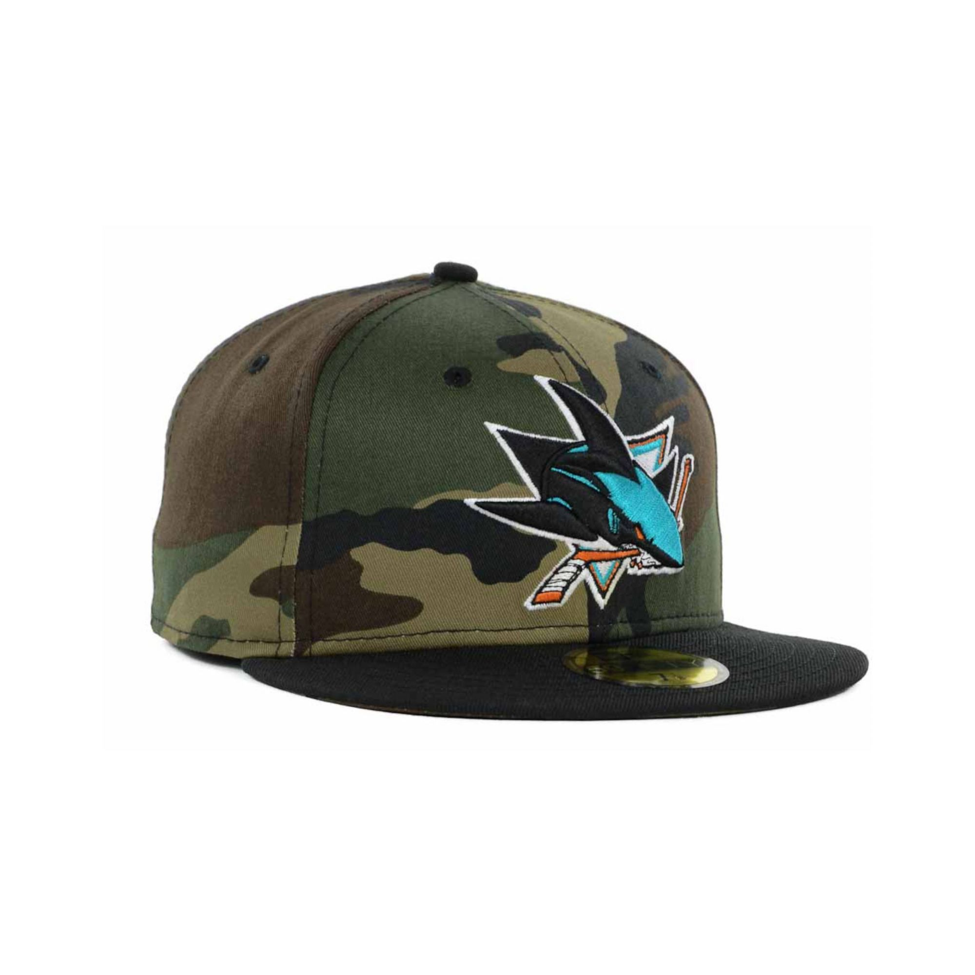 san jose sharks camo hat