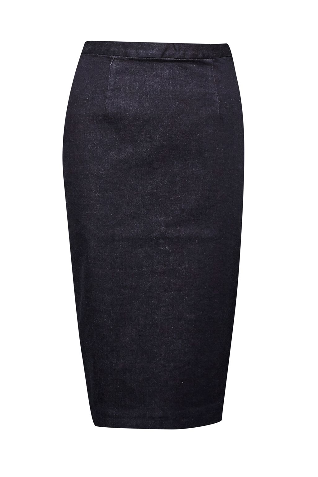 French connection Svelte Denim Pencil Skirt in Black - Save 50% | Lyst