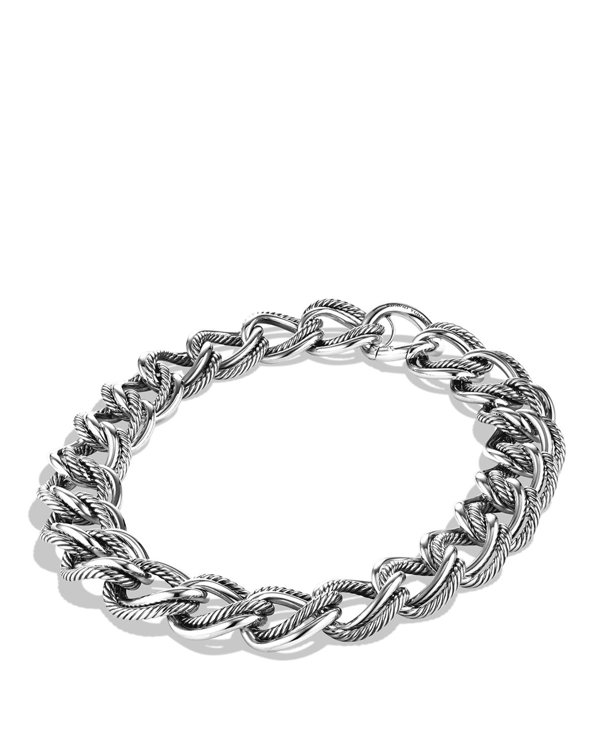 David Yurman Curb Link Wide Necklace in Silver (Metallic) - Lyst
