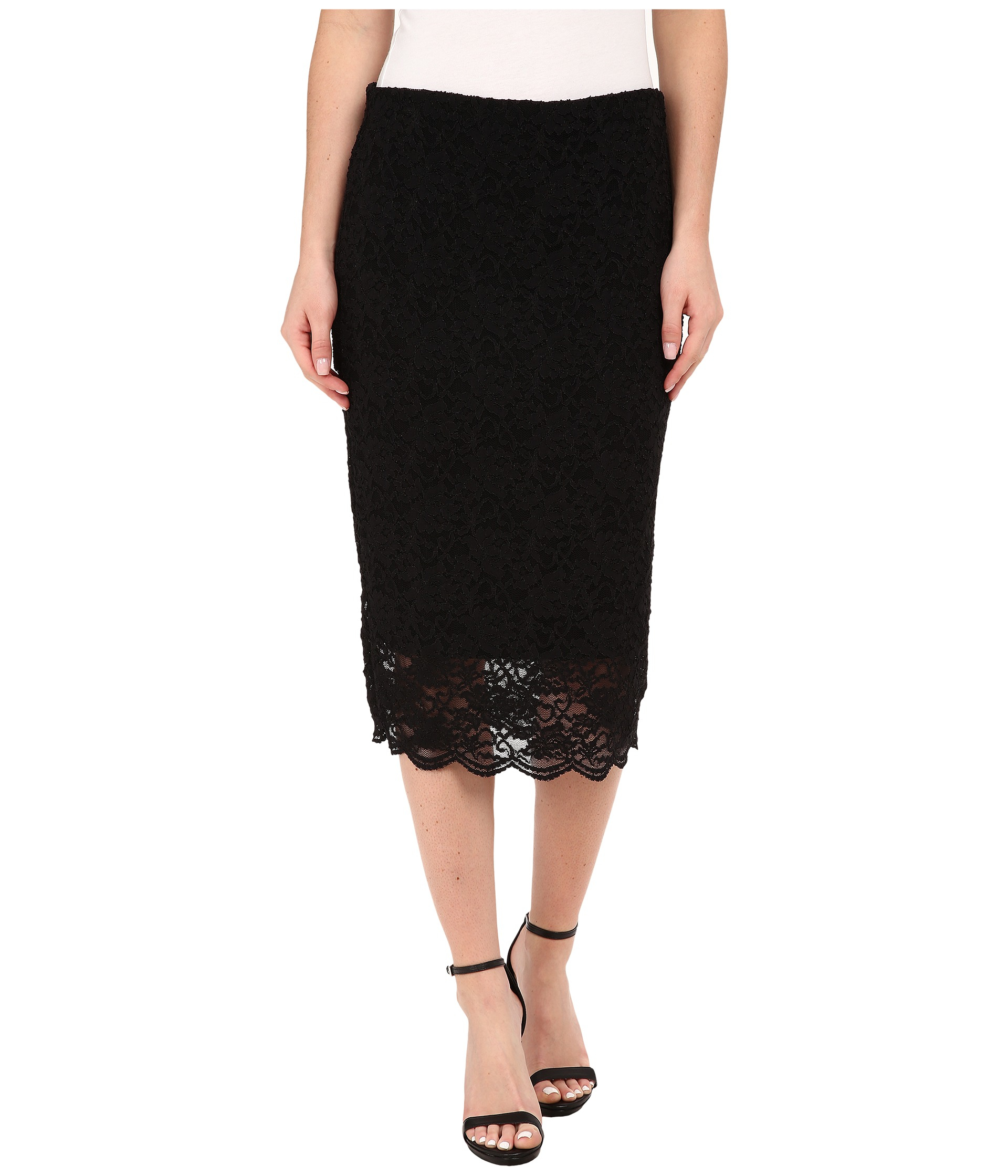 stretch lace skirt