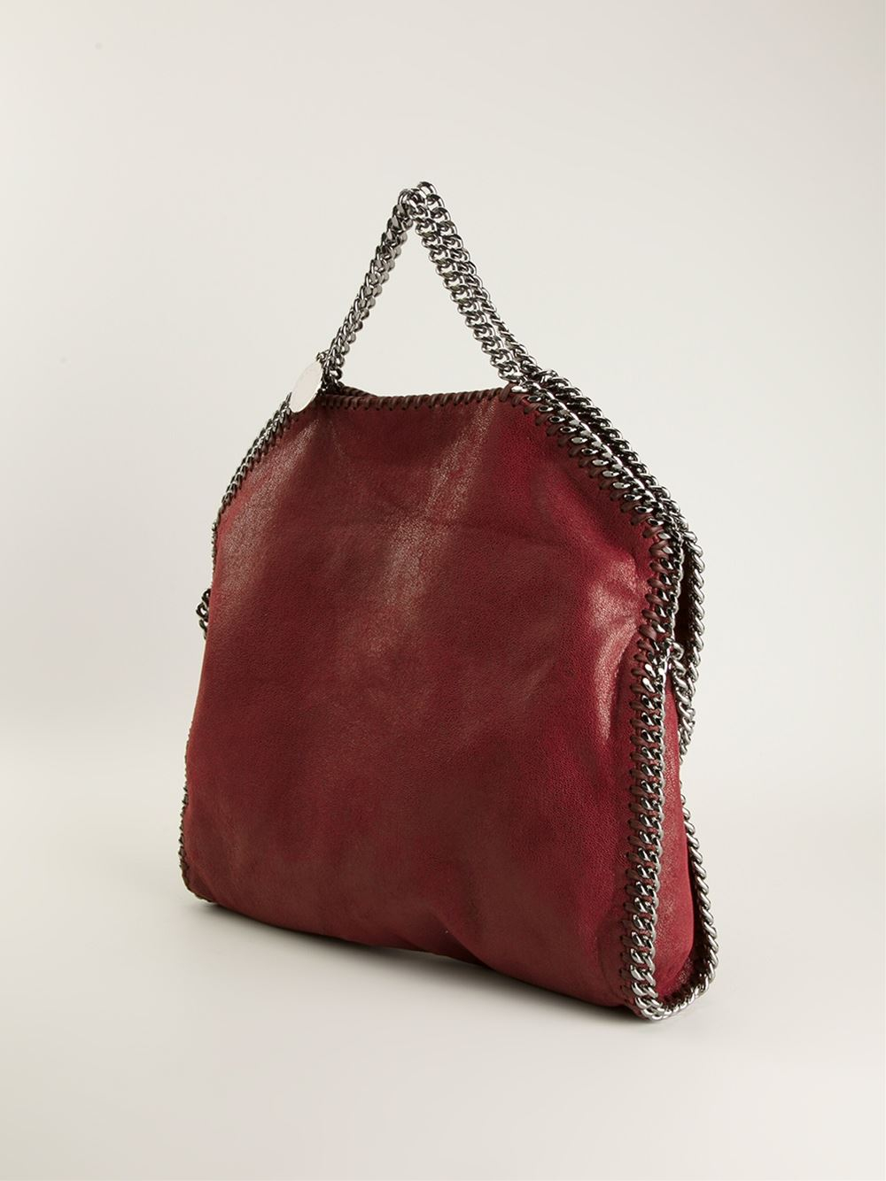 Stella McCartney 'falabella Shaggy Deer' Fold Over Tote in Red - Lyst