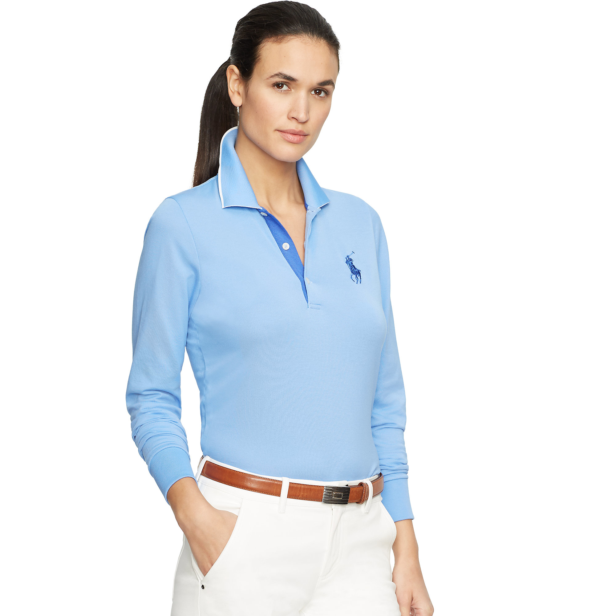 Ralph Lauren Golf Tailored Golf-fit Polo Shirt in Blue - Lyst