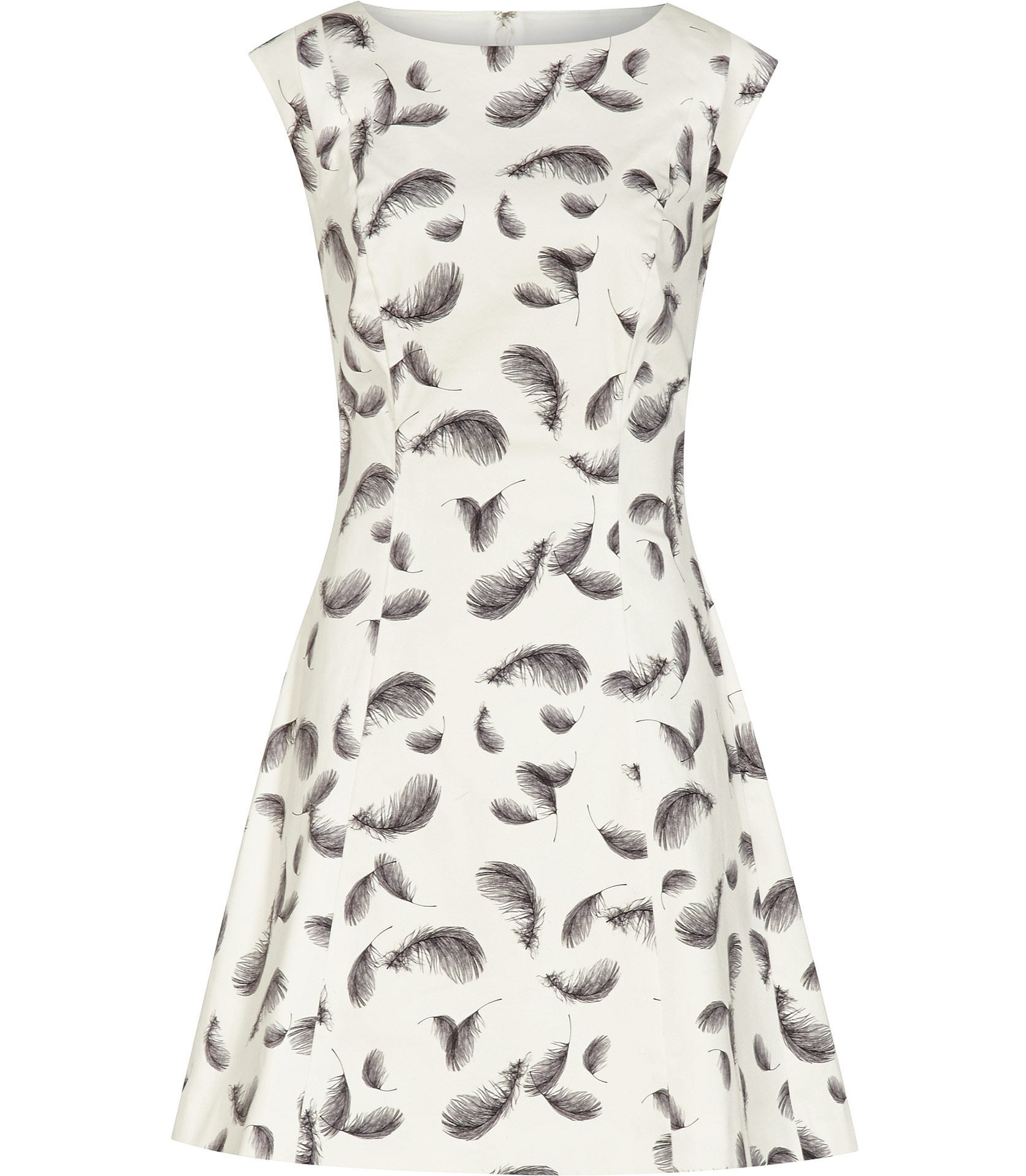 Reiss Ottoline Feather Print Dress in 