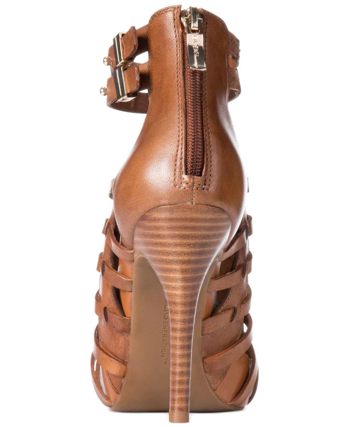bcbg caged heels