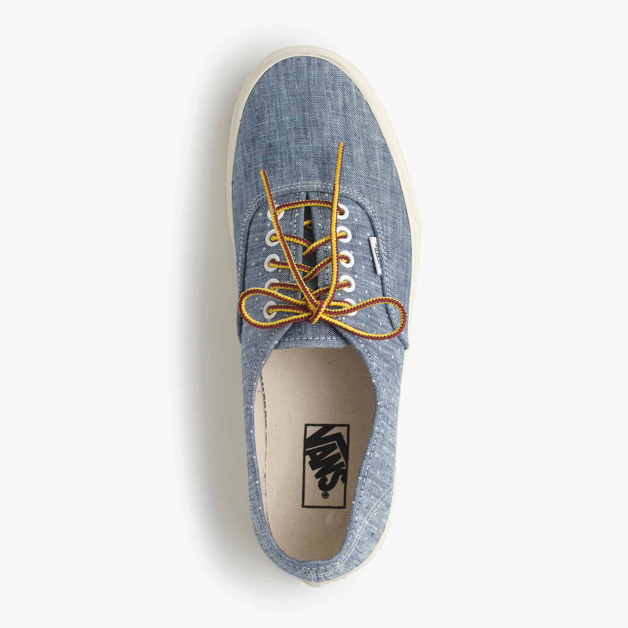 Lyst - J.Crew Vans Denim Authentic Sneakers In Dot in Blue for Men