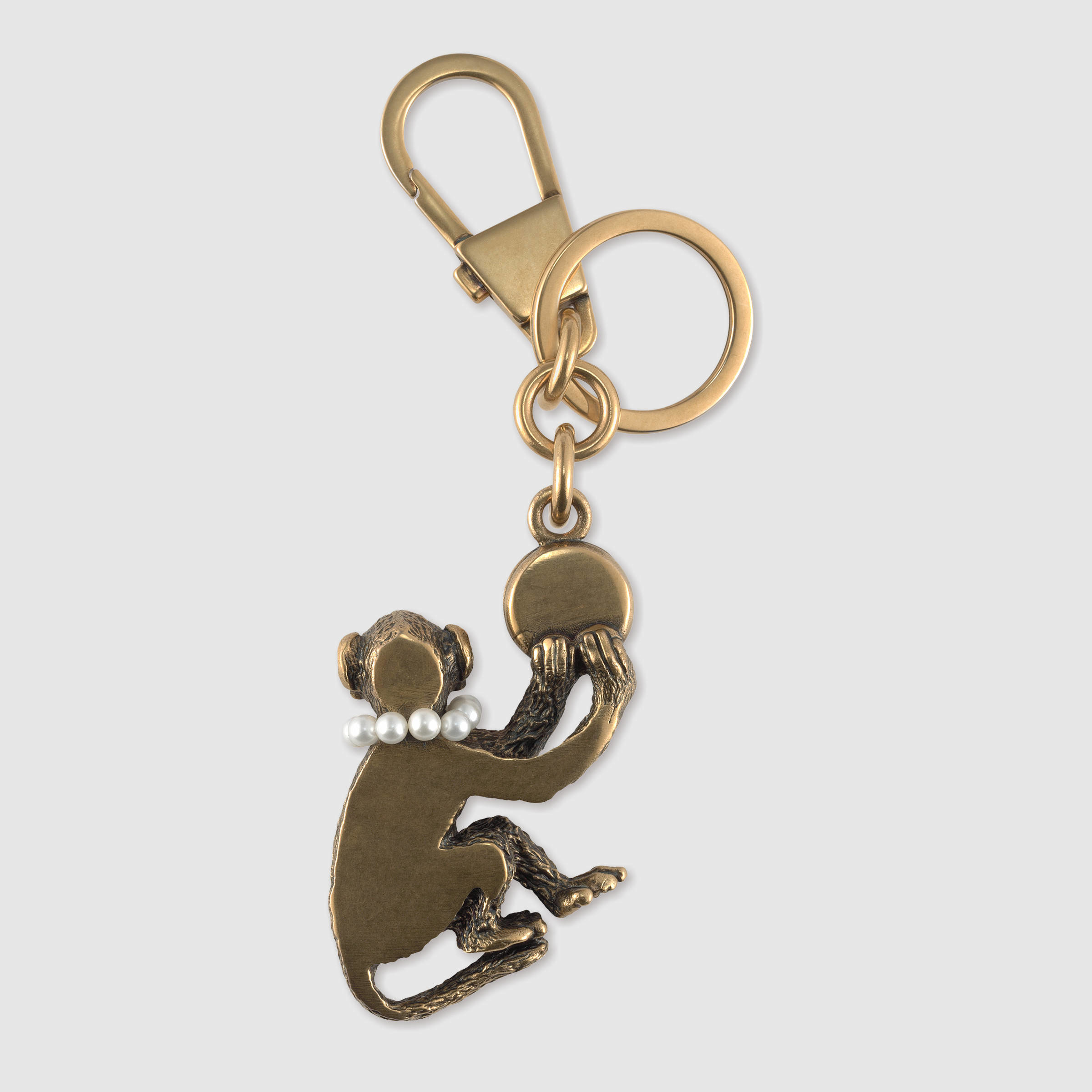 gucci monkey keychain