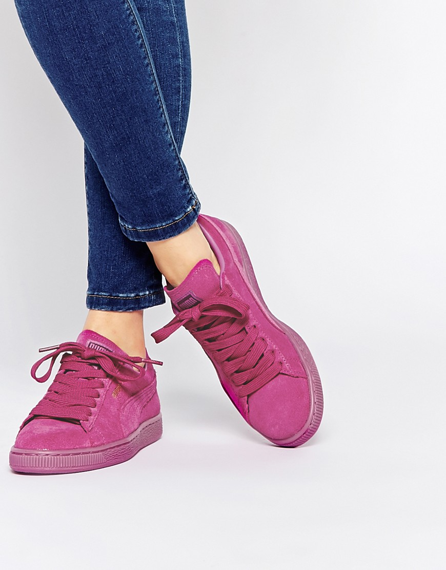 puma suede classic pink