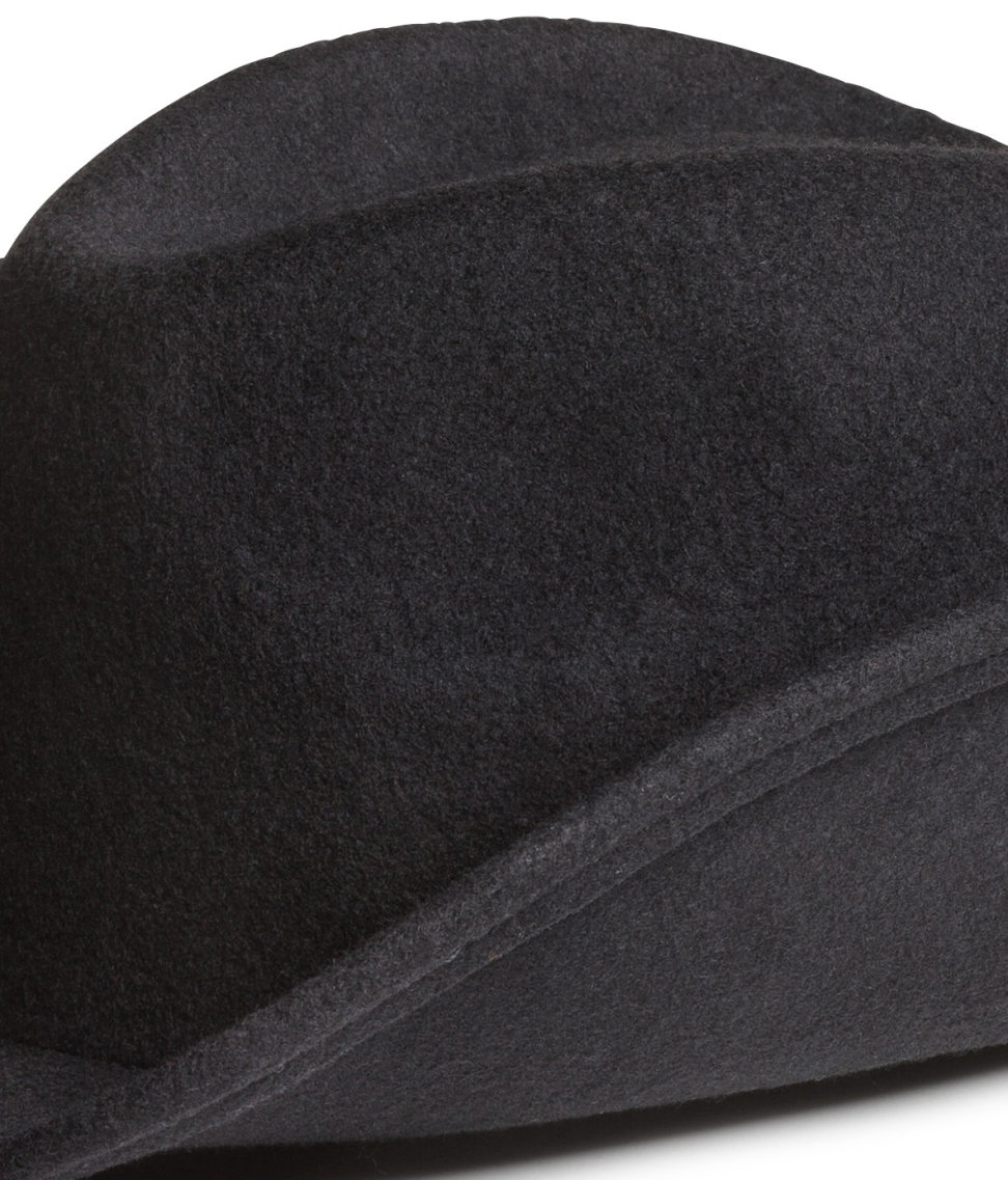 H\u0026M Wool Cowboy Hat in Black | Lyst