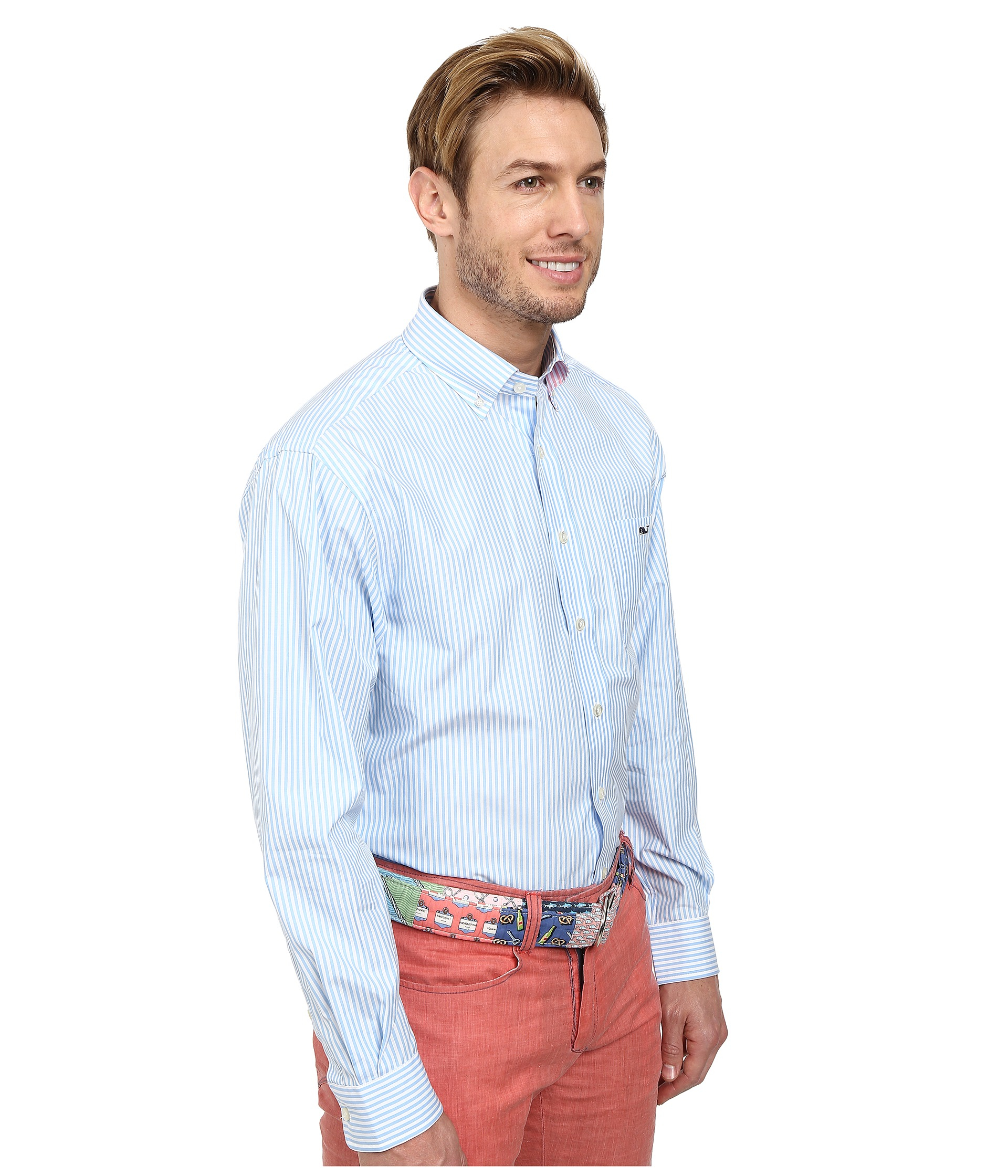 blue vineyard vines shirt
