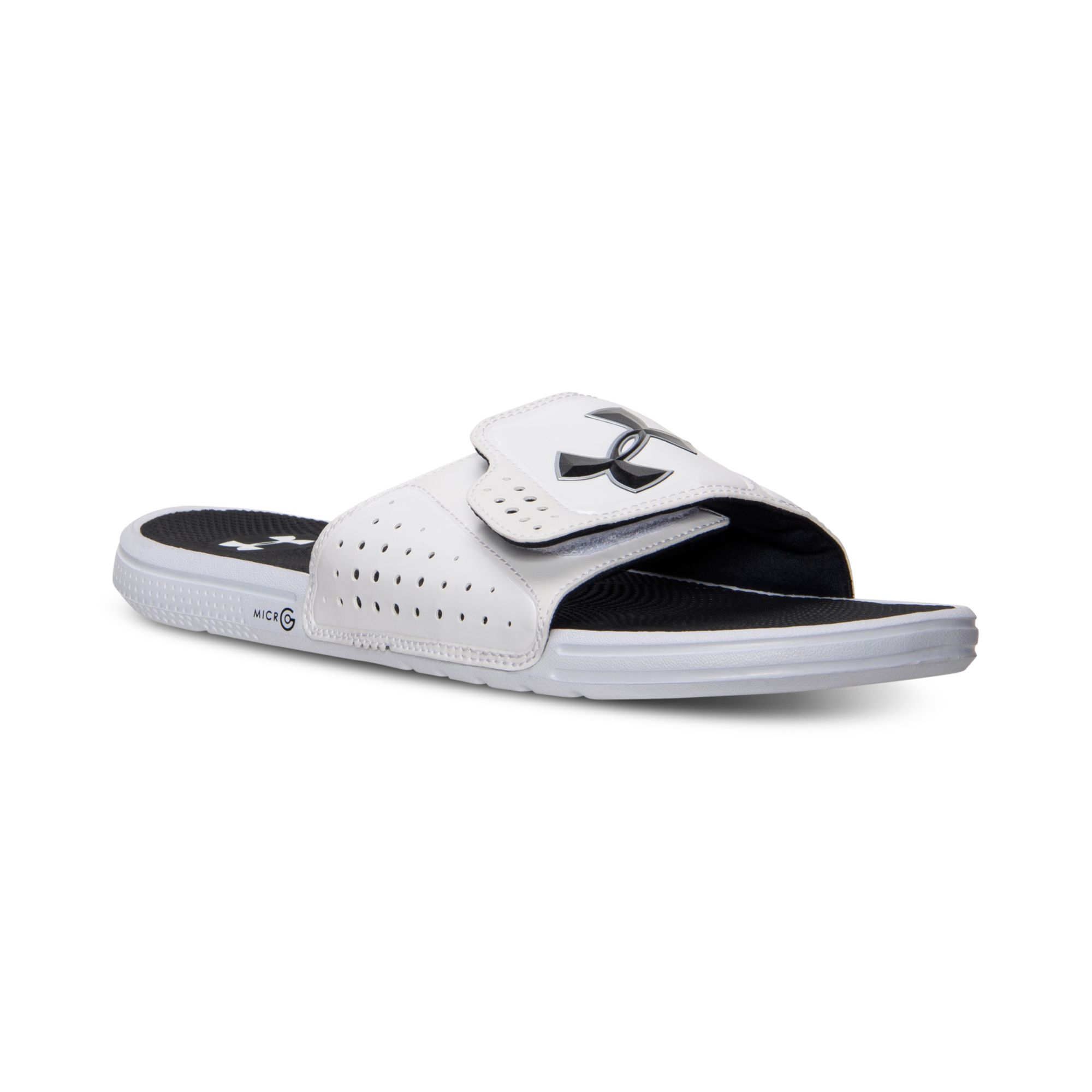 vijver Gewend lexicon Under Armour Mens Micro G Ev Slide Sandals From Finish Line in White for  Men | Lyst
