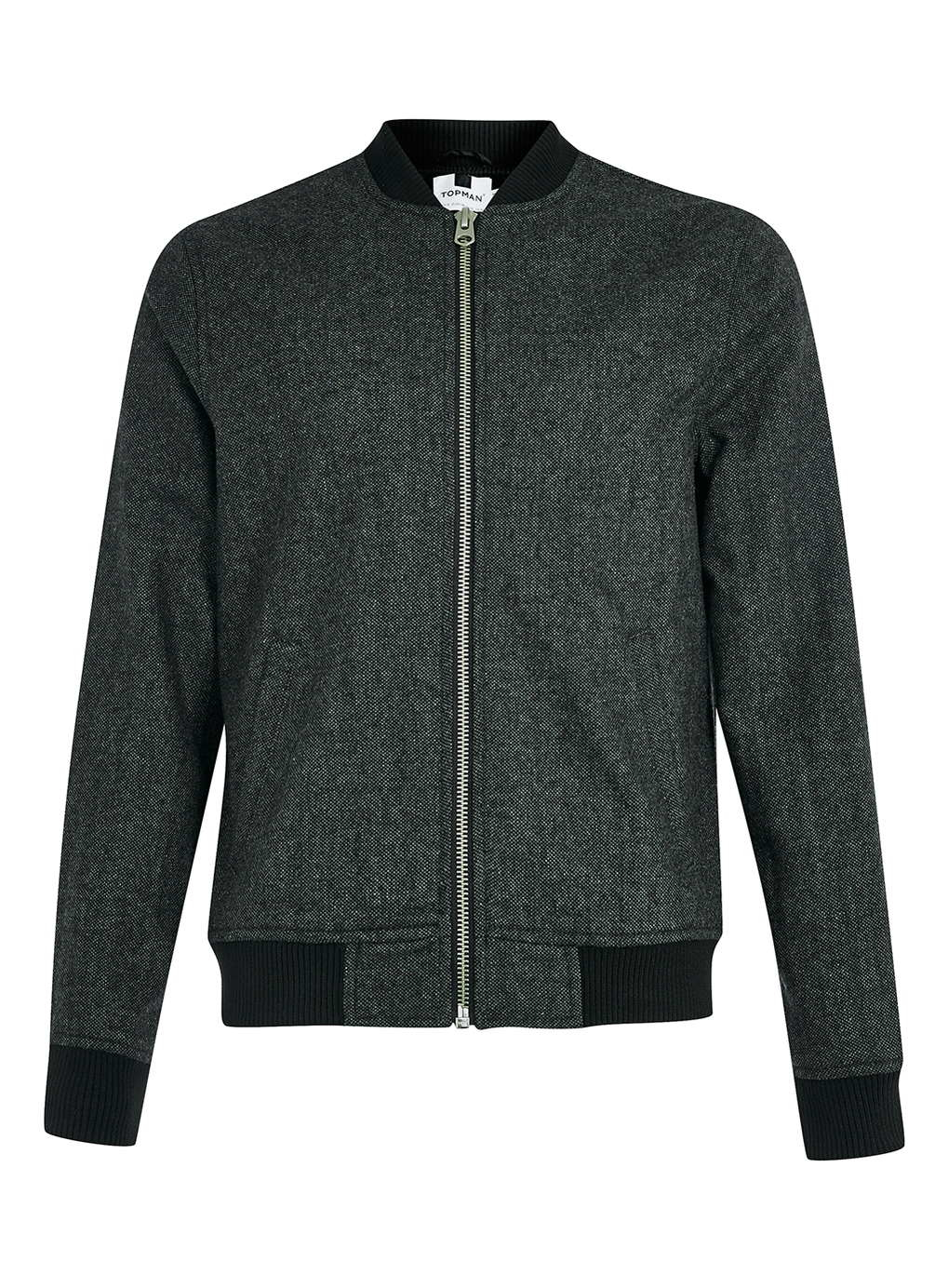 Topman Grey Wool Bomber Jacket in Gray for Men (Grey) Lyst