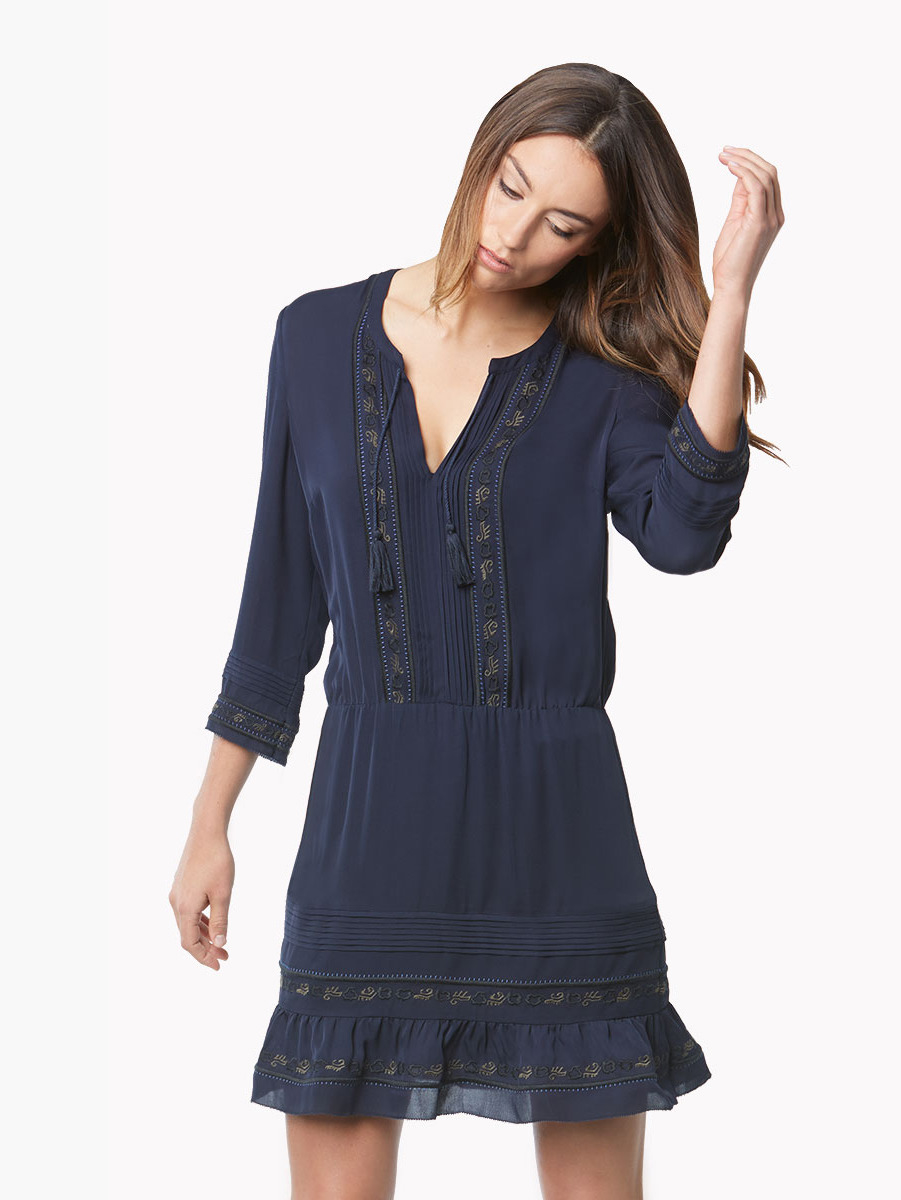 veronica beard navy dress