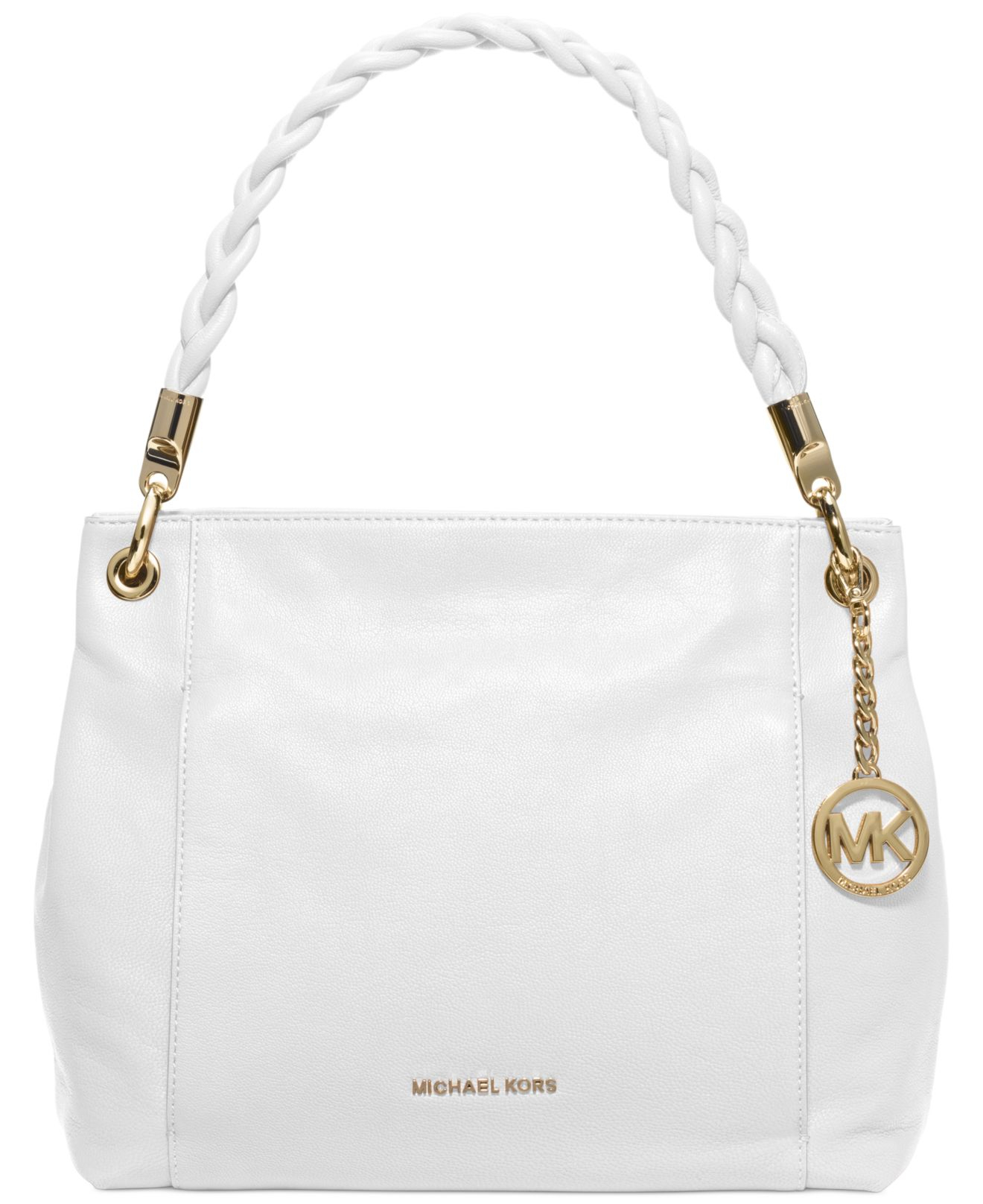 Michael Kors Michael Naomi Large Shoulder Bag in White Lyst