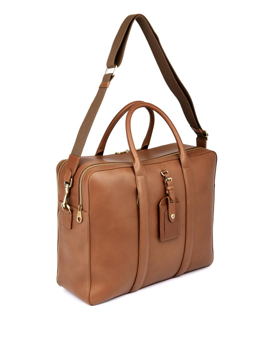 Lyst - Mulberry Matthew 24 Hour Leather Weekend Bag in Brown for Men