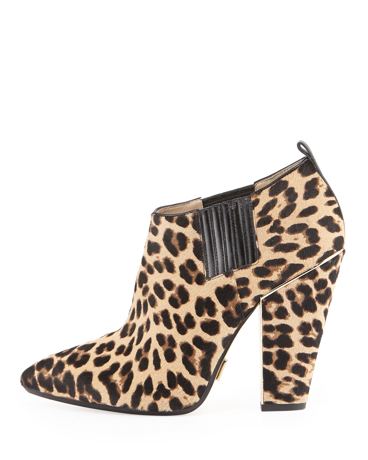 michael kors leopard booties