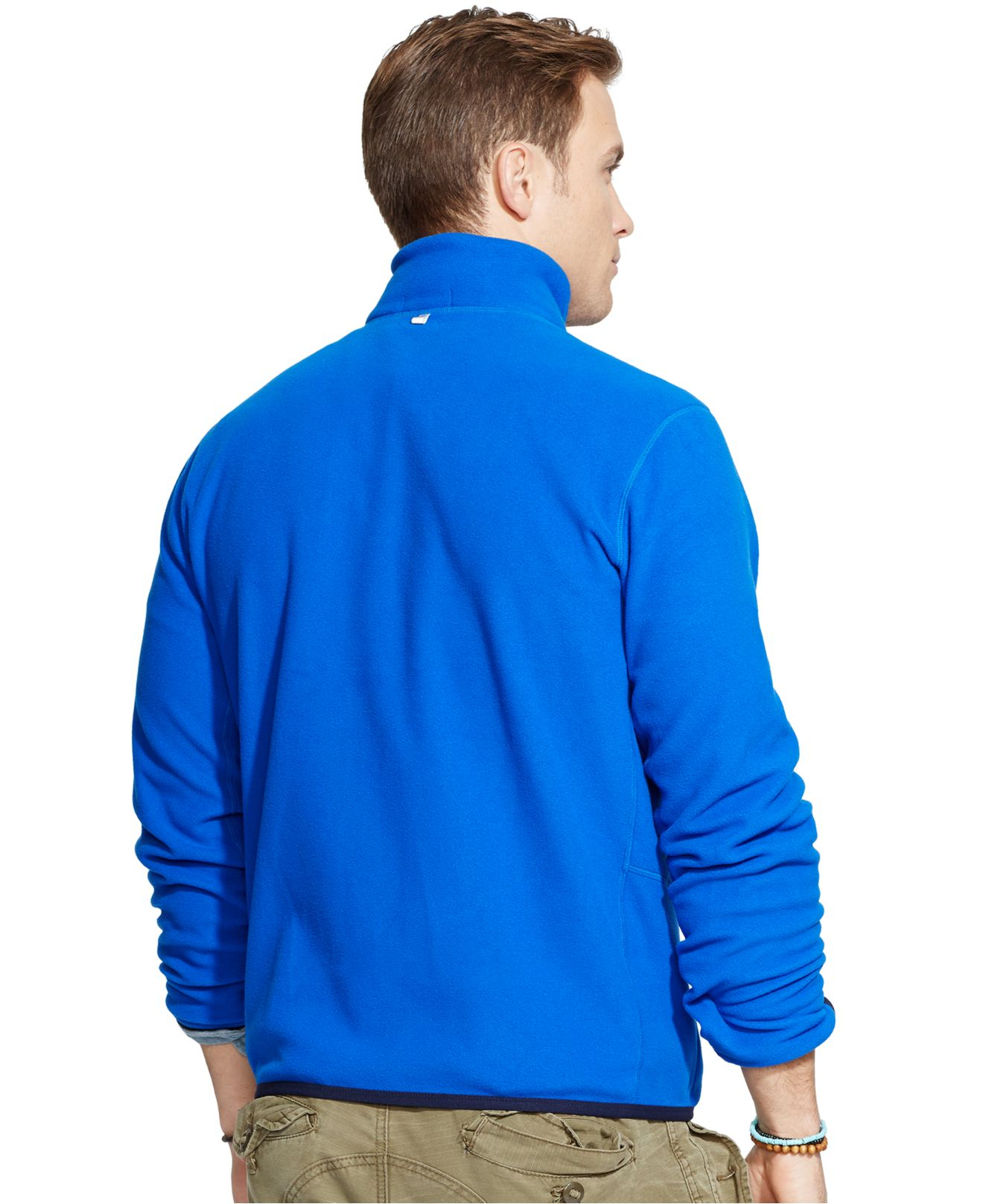 polo ralph lauren fleece mockneck jacket