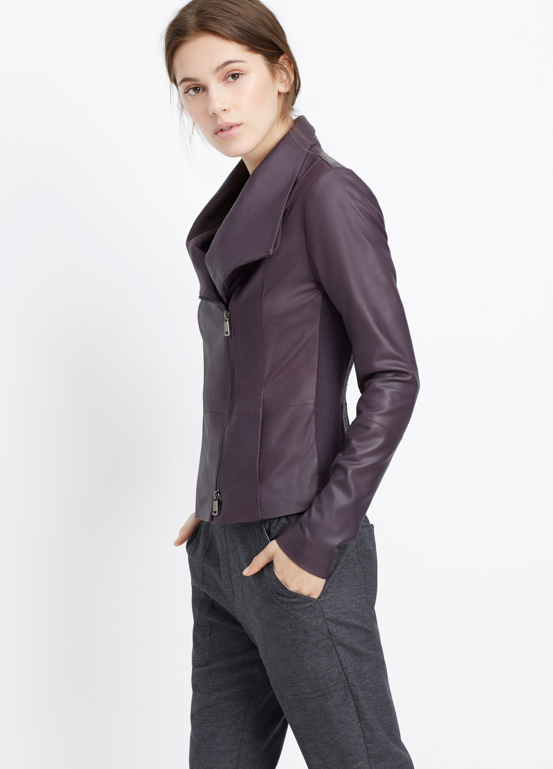 Women S Brown Scuba Leather Jacket