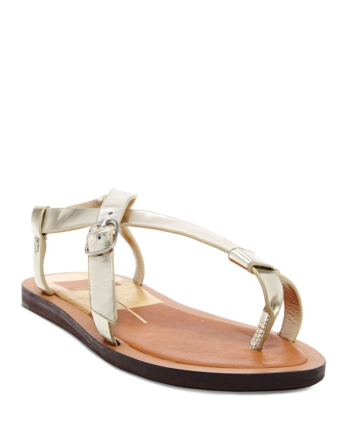 Dolce Vita Flat Thong Sandals - Flurera in Gold (Light Gold) | Lyst