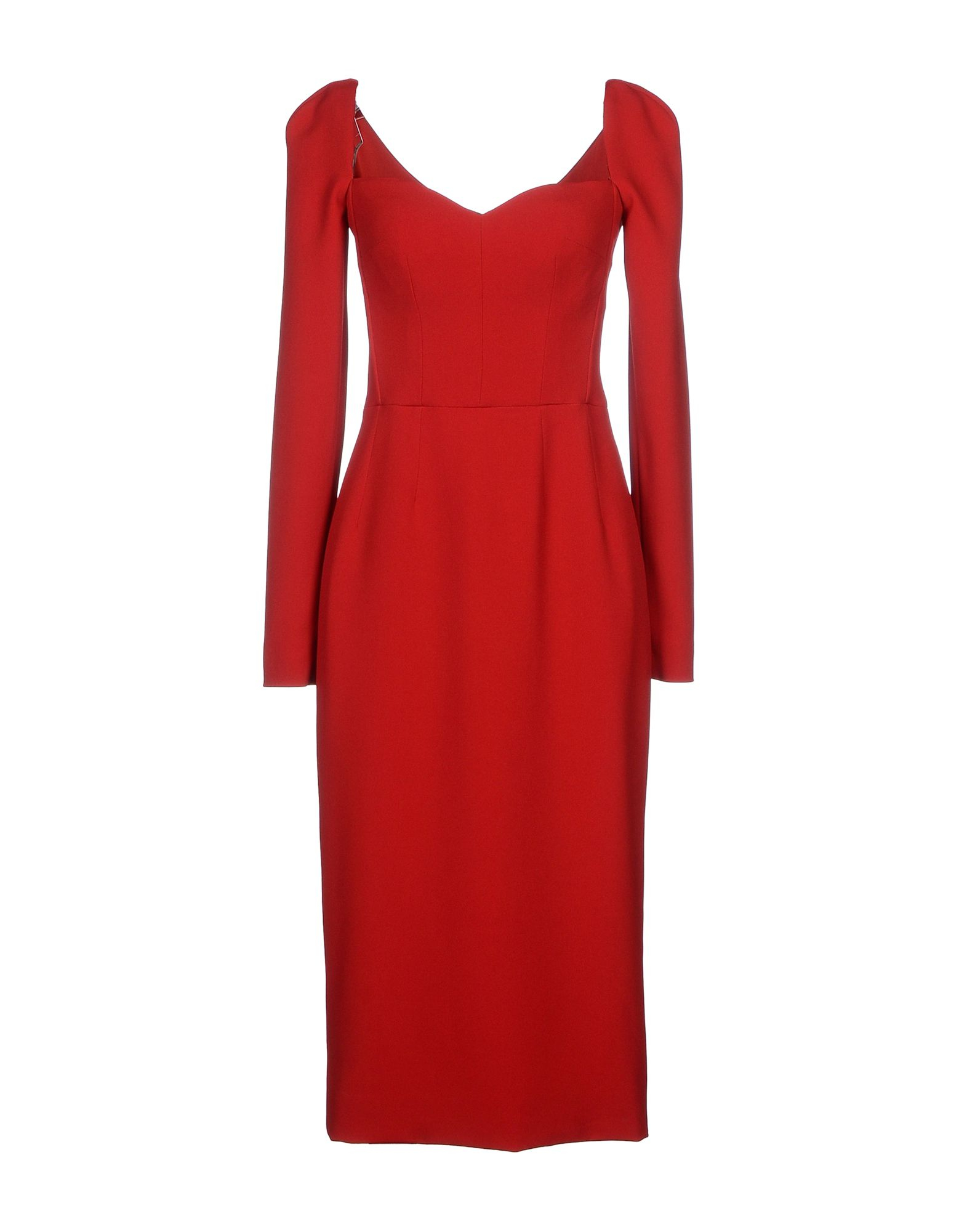 Dolce & Gabbana Knee-Length Dress in Red (Brick red) | Lyst