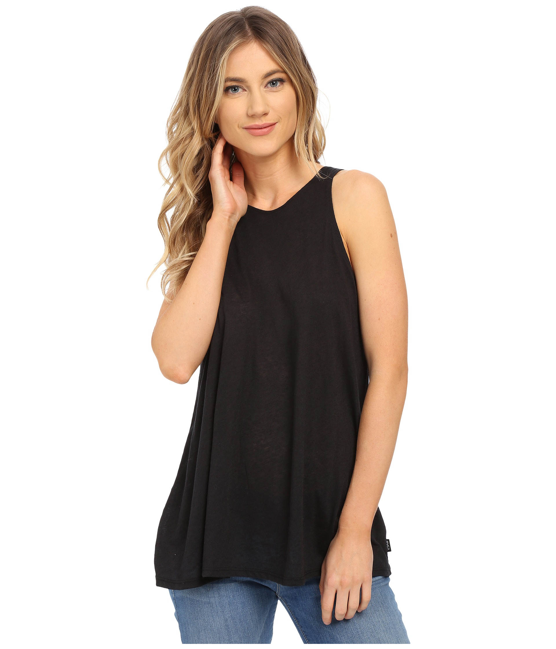 black tunic tank top