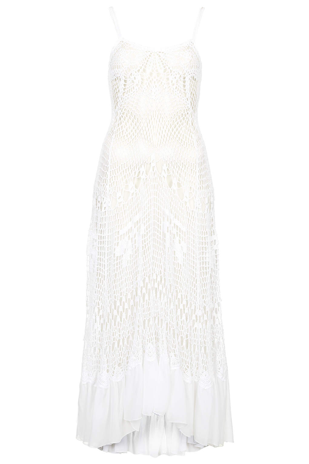 topshop white maxi dress