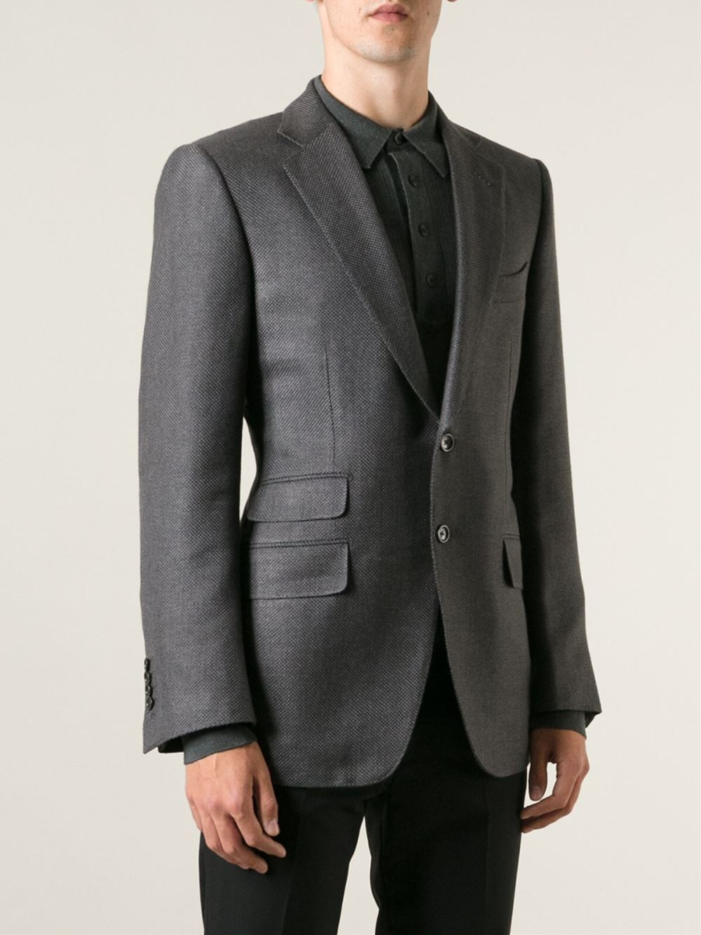 Tom Ford Classic Two-Button Blazer in Grey (Gray) for Men - Lyst