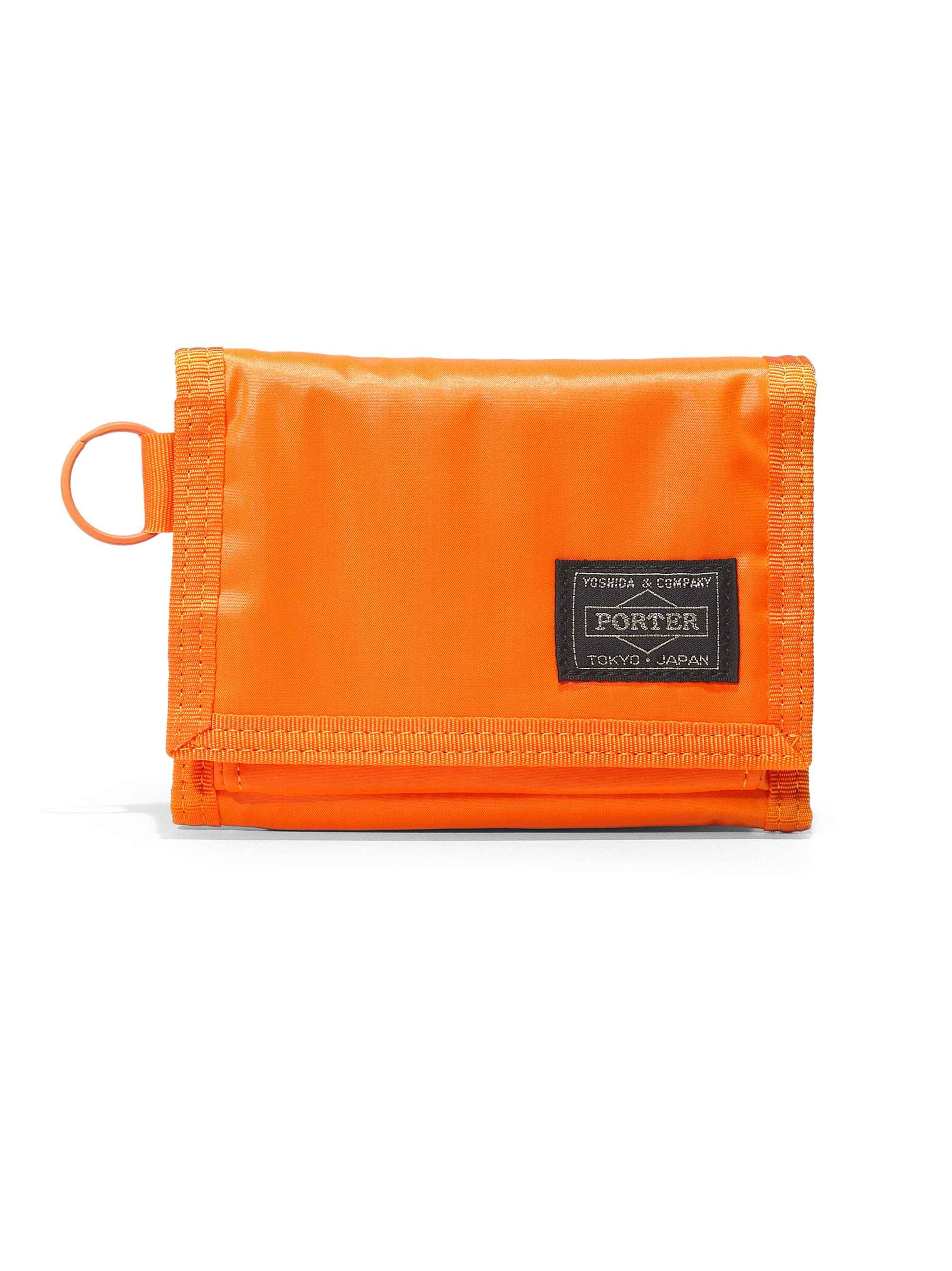 Porter-Yoshida and Co Nylon Key Ring Wallet in Orange for Men | Lyst