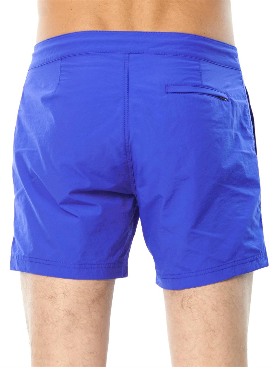 Download Sunspel Front-Pocket Swim Shorts in Blue for Men - Lyst