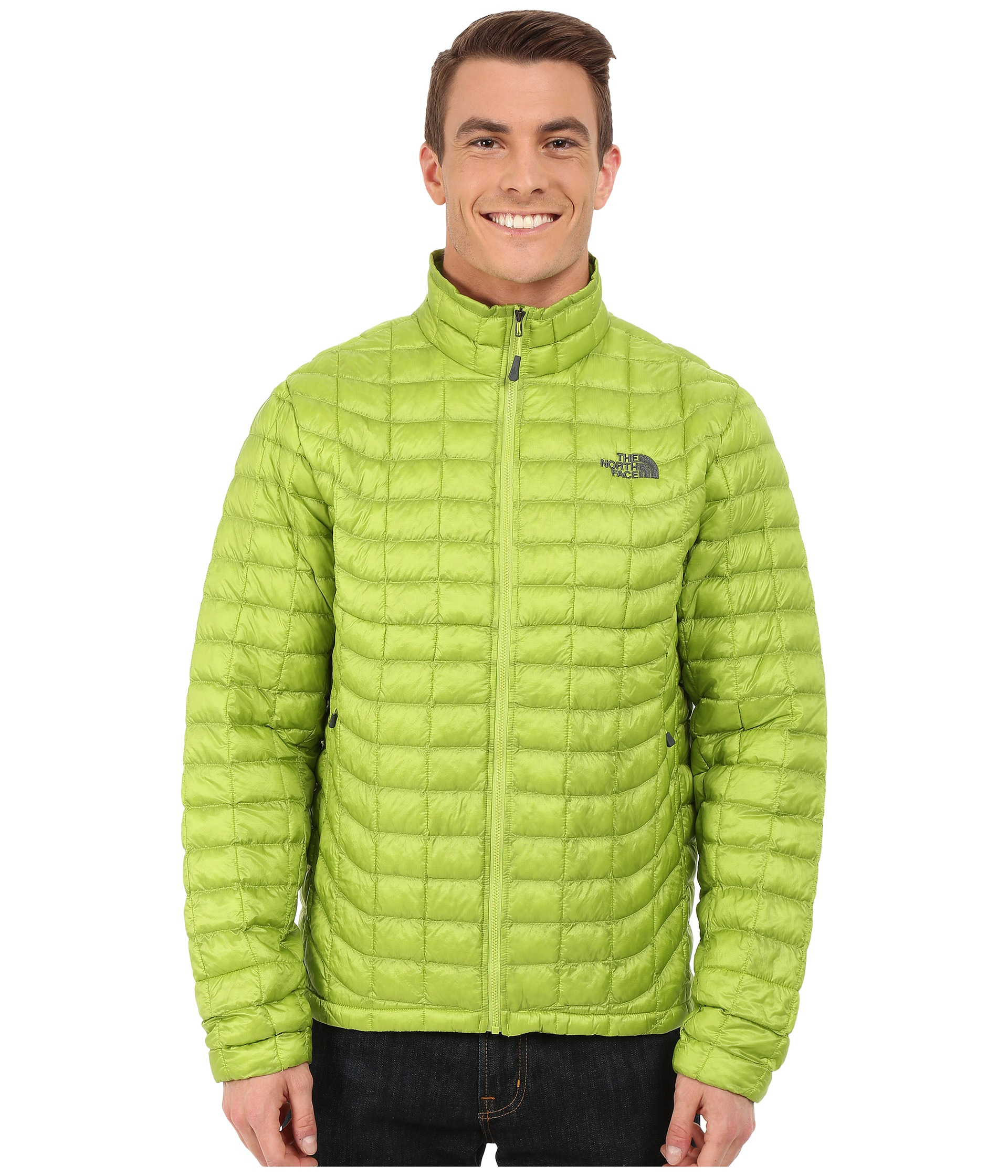 north face thermoball jacket green