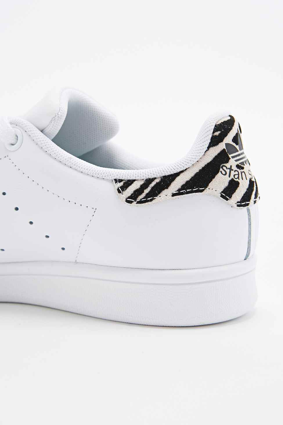 stan smith white black zebra