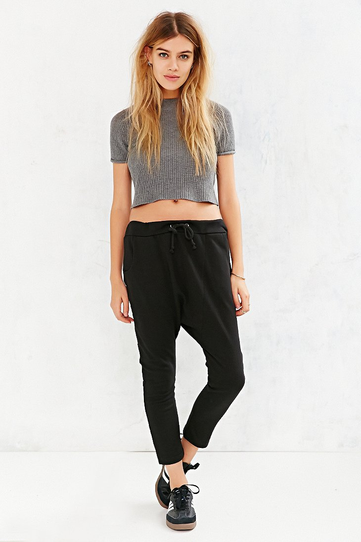 BDG Drop-Crotch Gusset Pant in Black | Lyst
