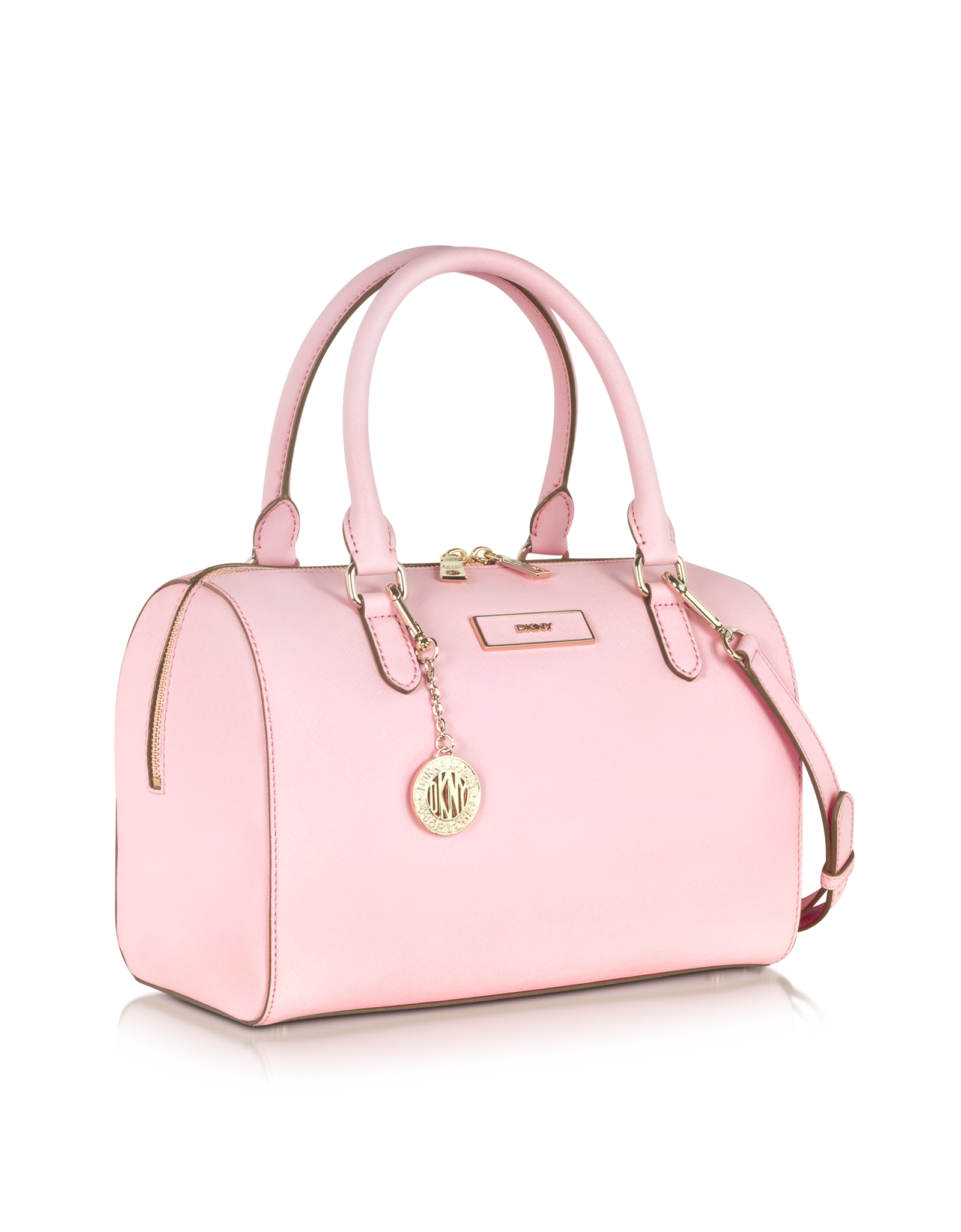 Lyst - Dkny Bryant Park Saffiano Leather Satchel Bag in Pink