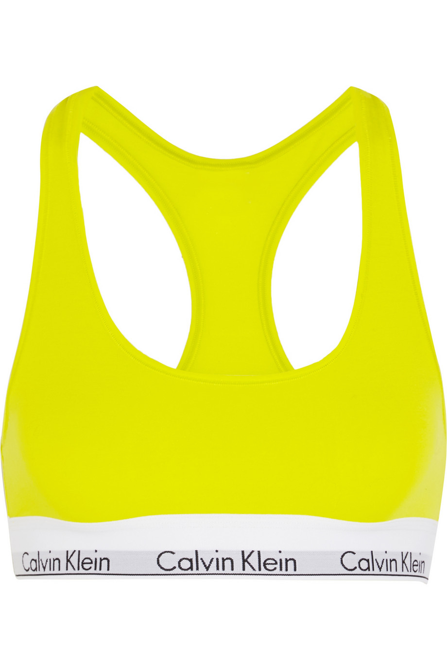 yellow calvin klein bralette