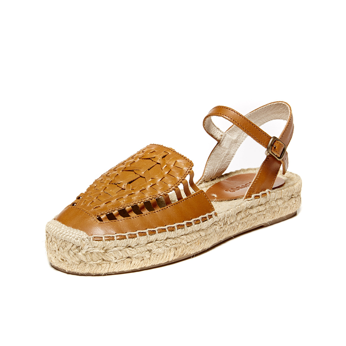 Lyst - Soludos Leather Platform Huarache Sandal in Brown