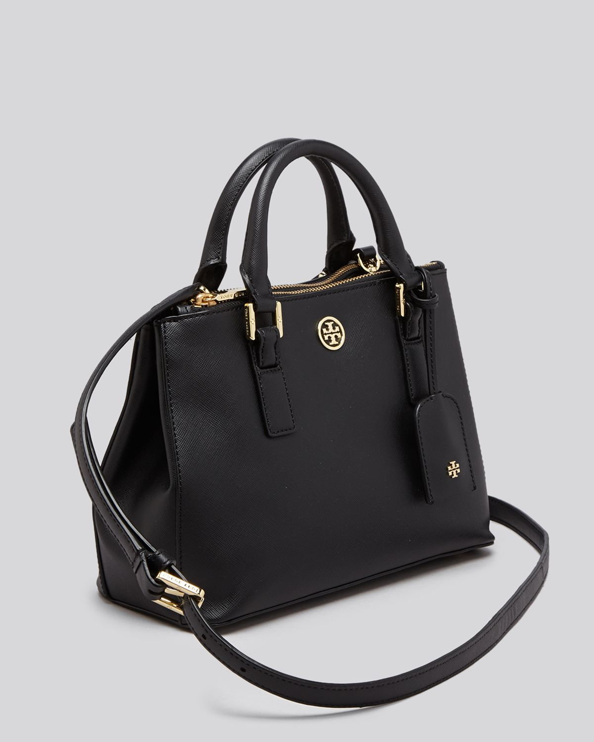 tory burch robinson micro double zip tote