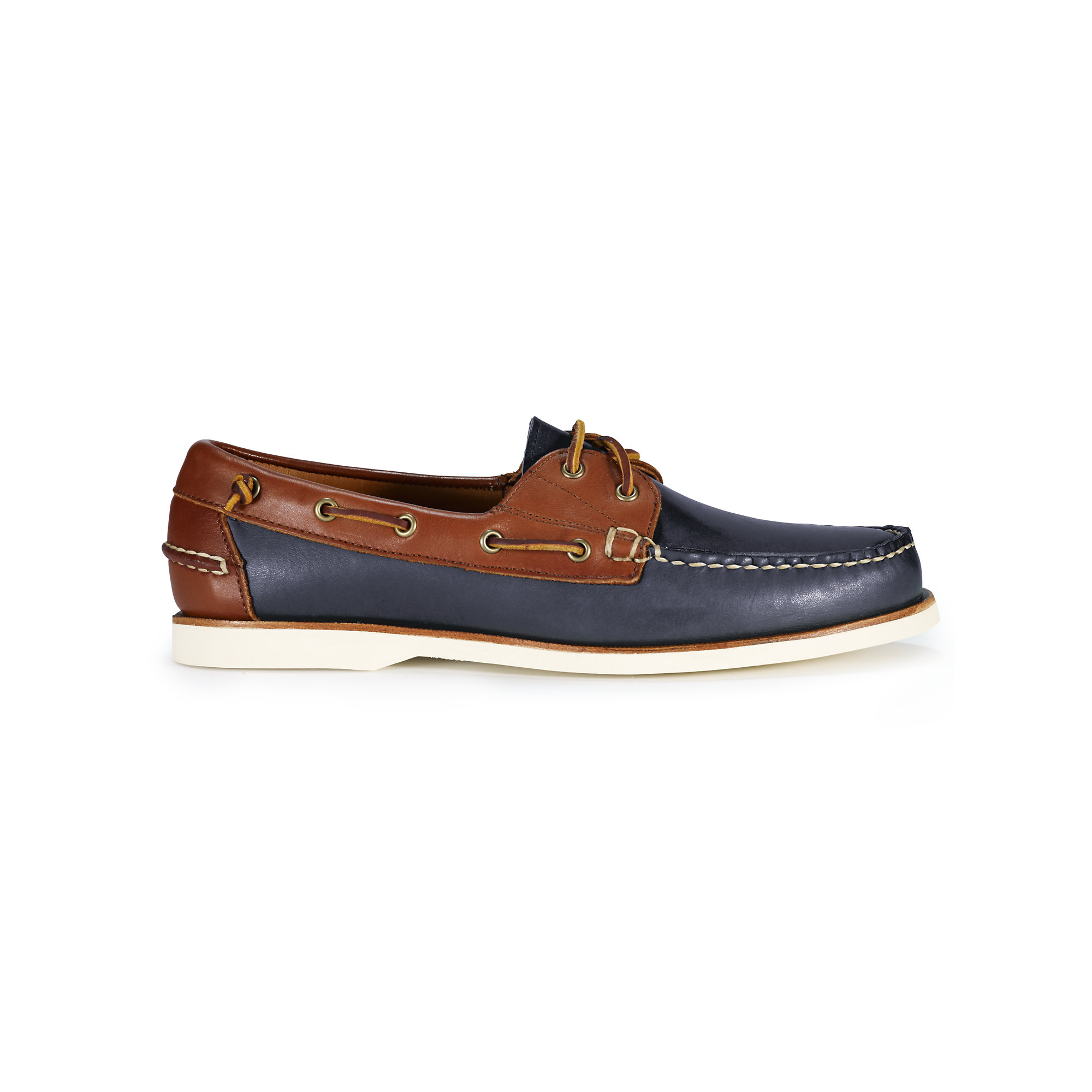 Polo Ralph Lauren Two-Toned Telford Boat Shoe in Blue for Men | Lyst