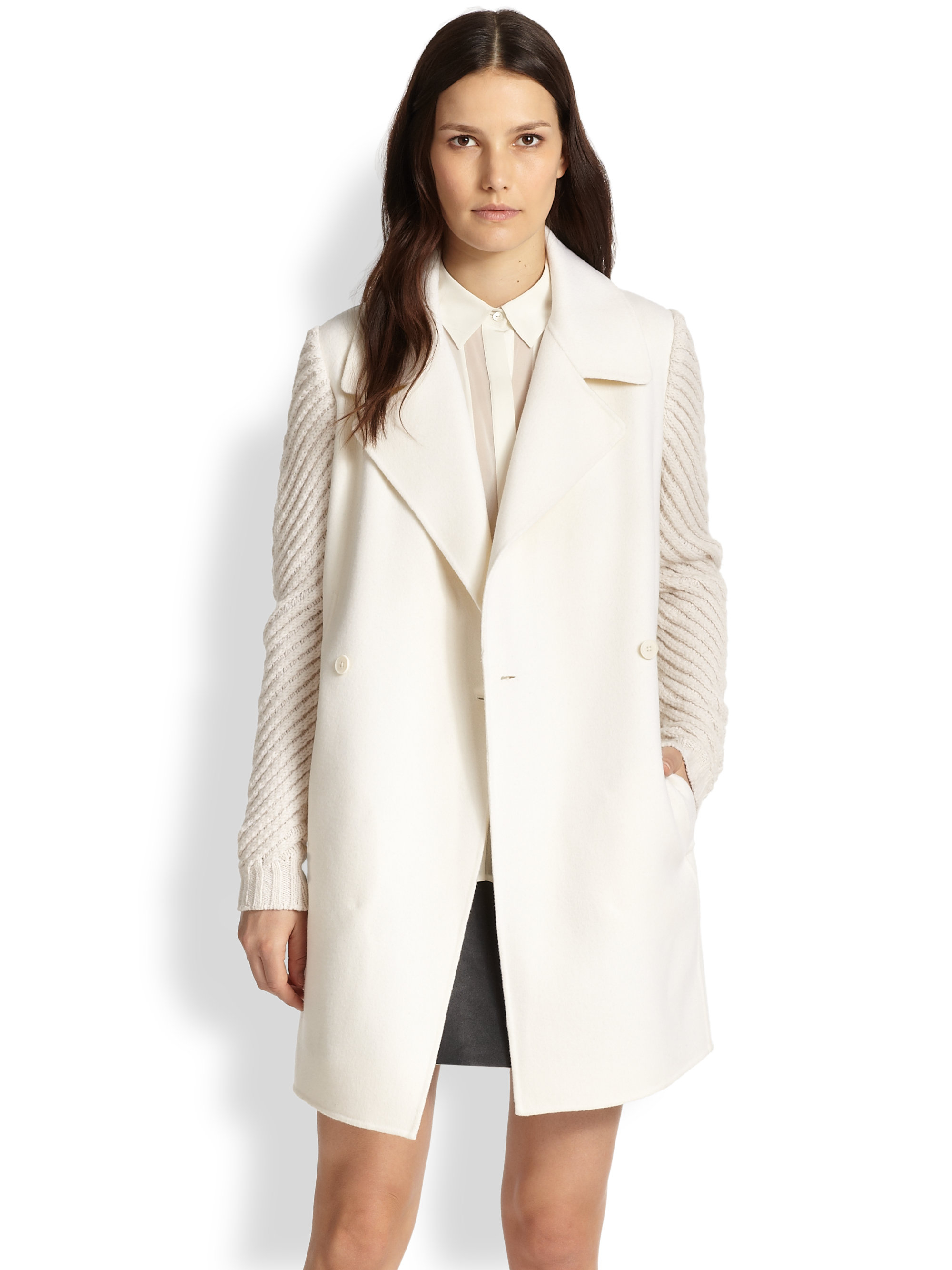 white car coat