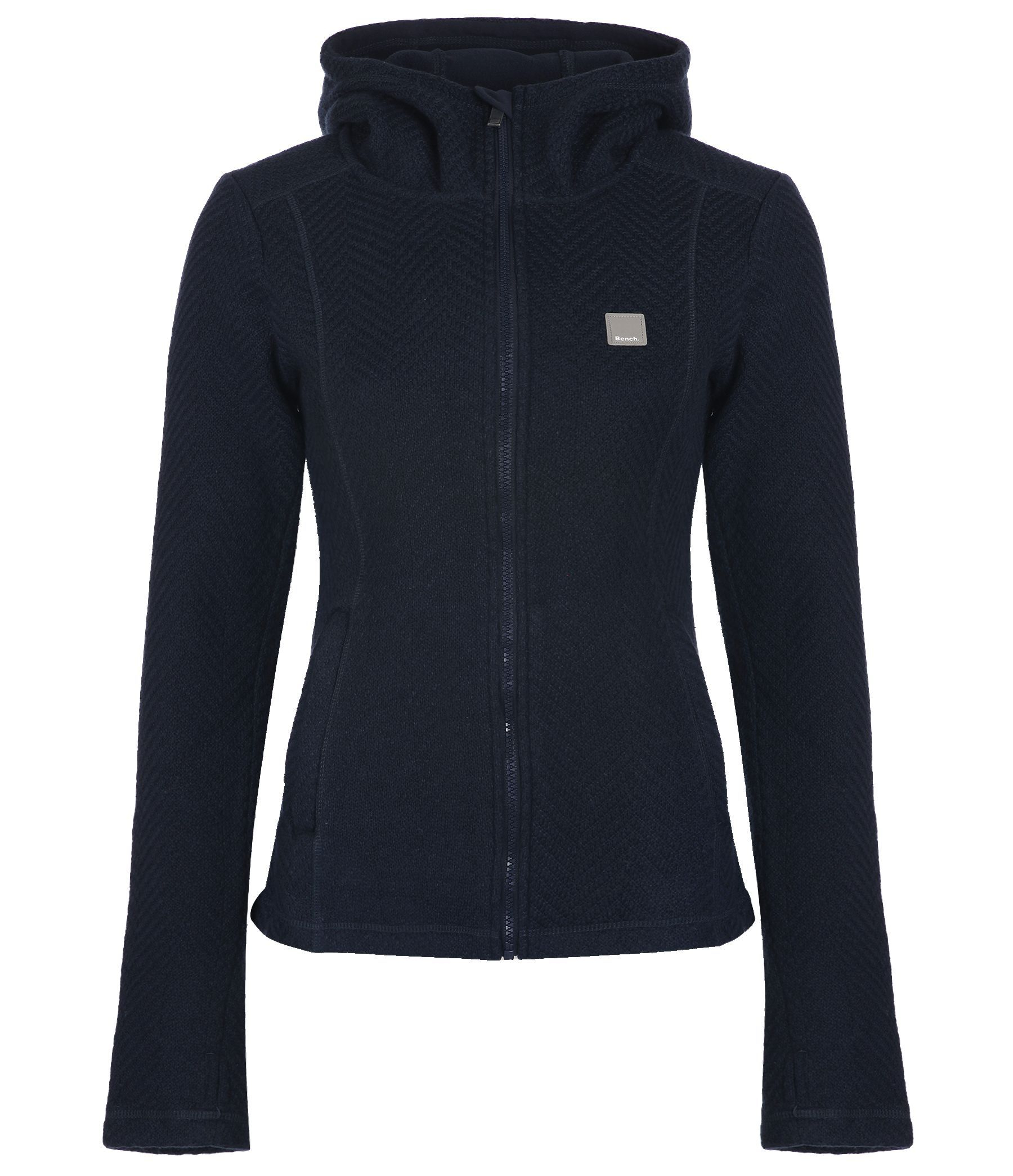 Bench Dearby Zip Thru Funnel Neck Hoodie in Blue (Navy) Lyst
