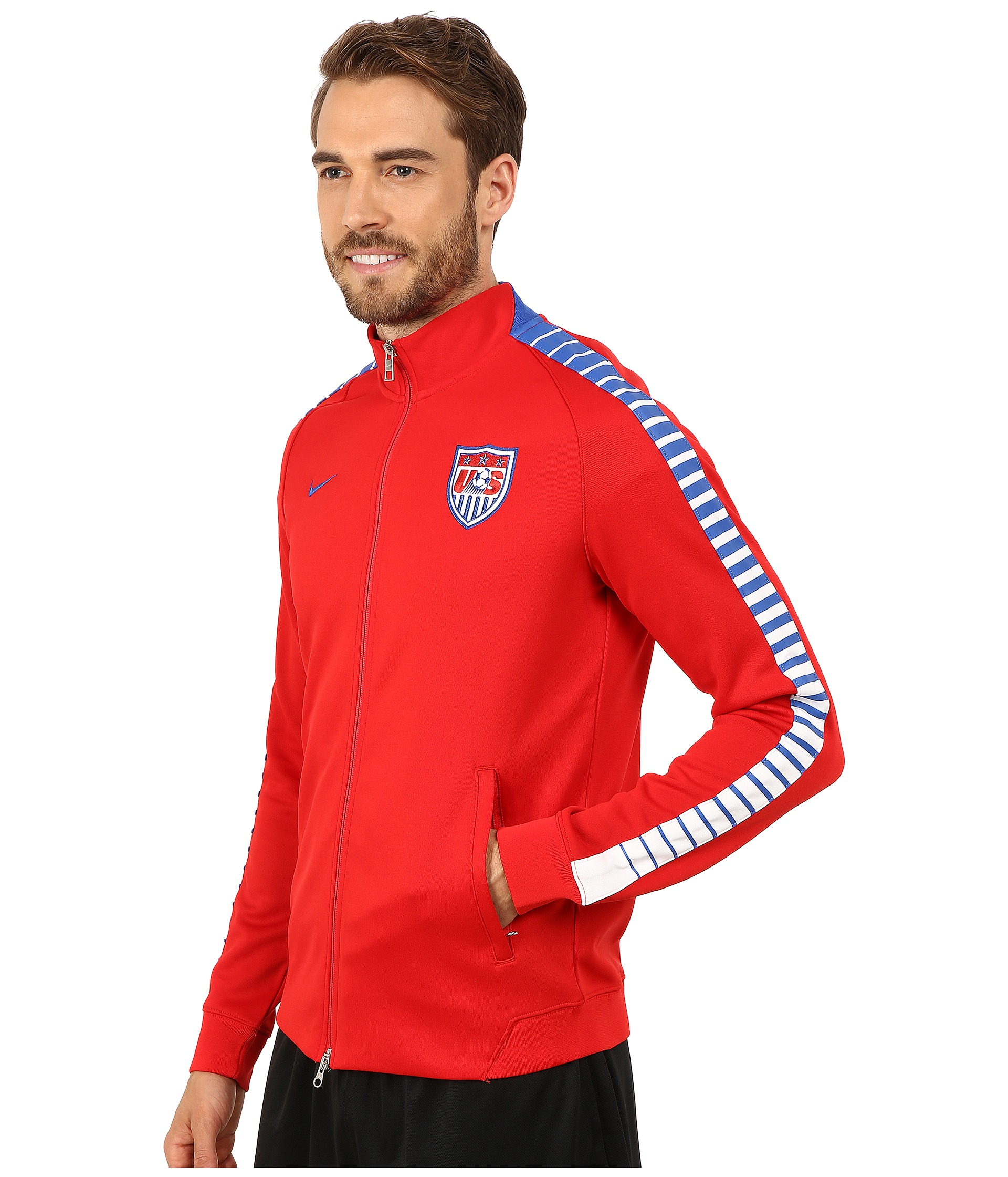 Nike N98 Usa Authentic Track Jacket in Red Men Lyst