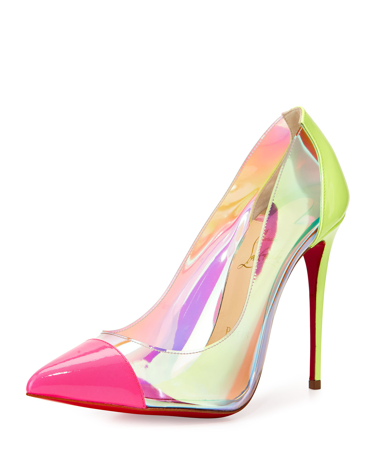 louboutin colorful pumps