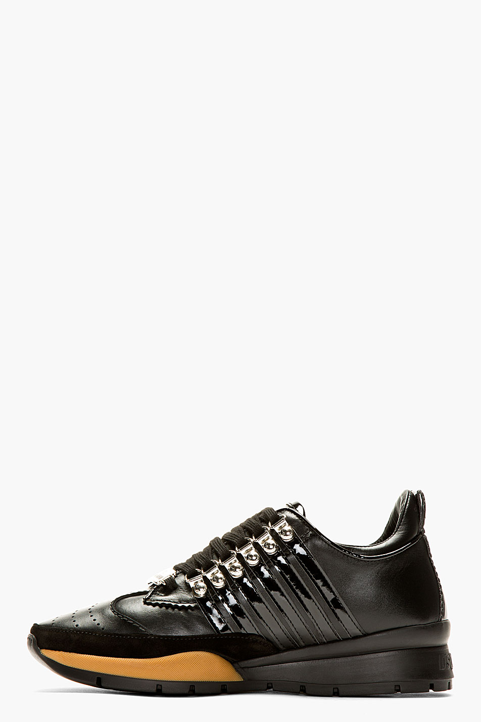 Lyst - Dsquared² Black Overlaced Kick It Sneakers in Black for Men