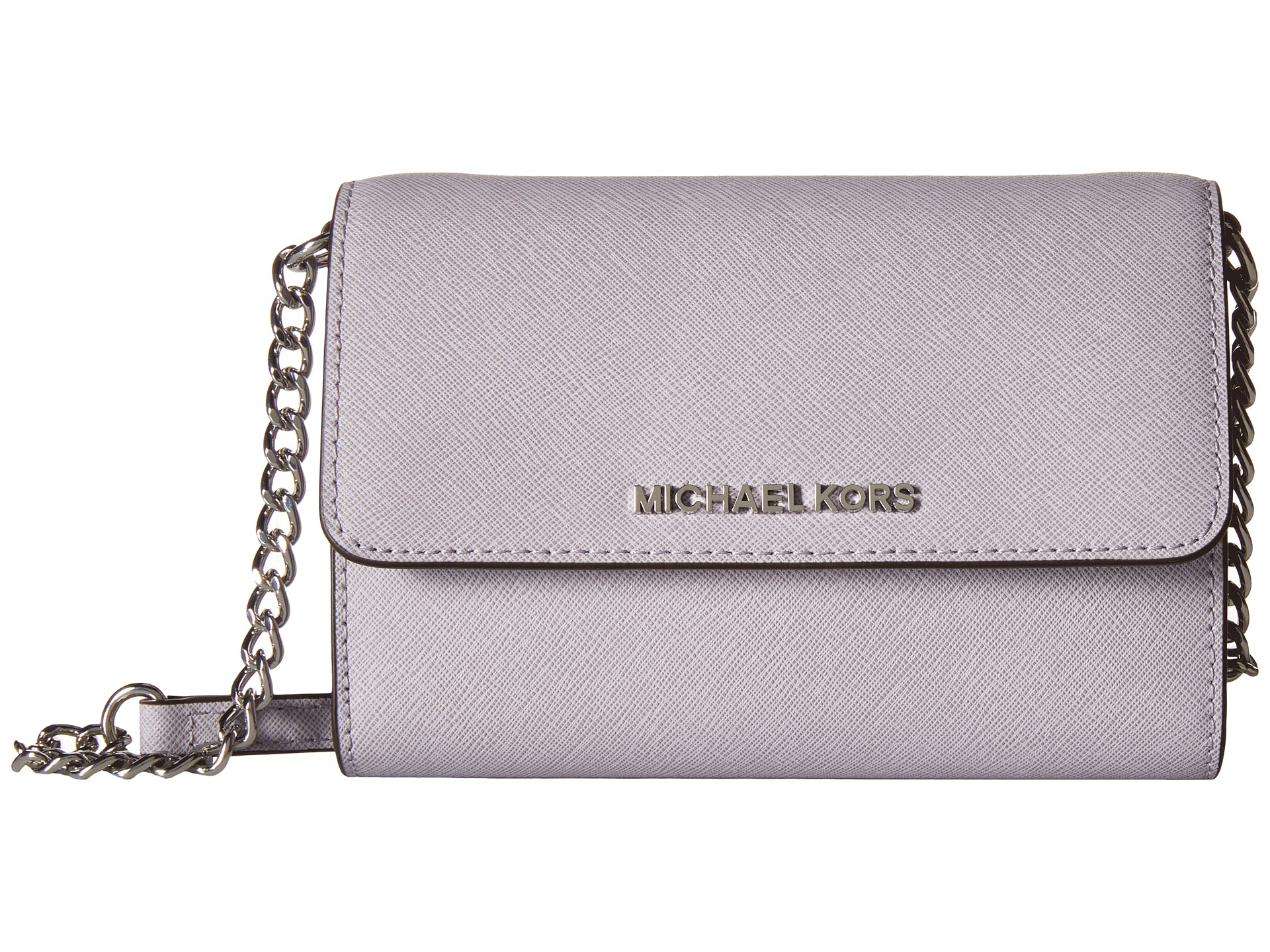 Lyst - Michael Michael Kors Jet Set Travel Large Phone Crossbody in Purple