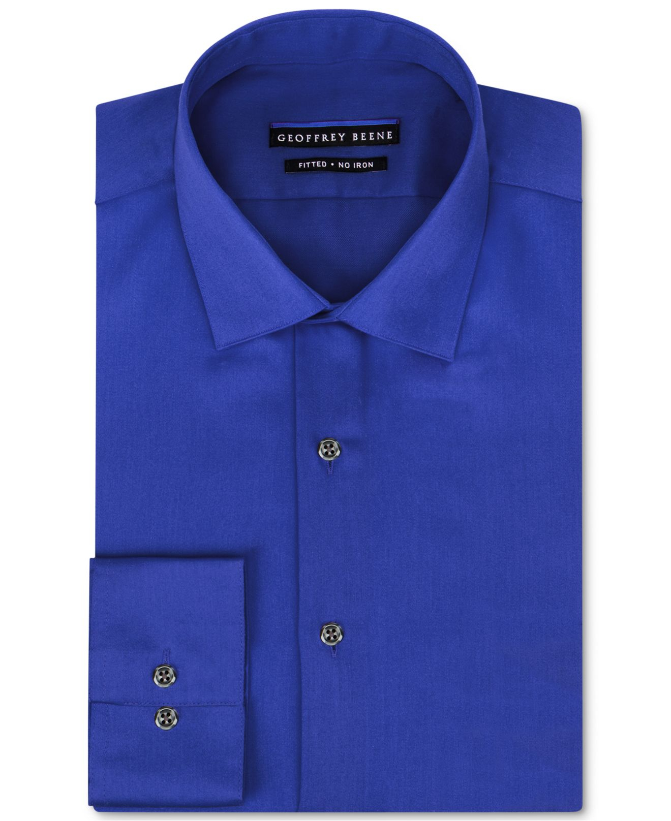 geoffrey beene sateen fitted dress shirt