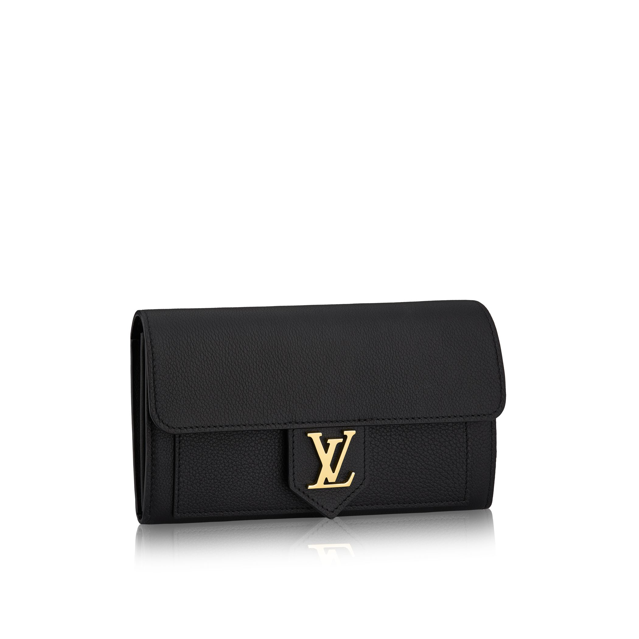 Louis Vuitton Lockme Wallet in Black (Noir) | Lyst